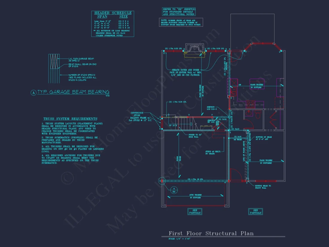 Beautiful 2-Story house Plan with 4 Bedrooms, 2.5 Baths, and CAD Designs