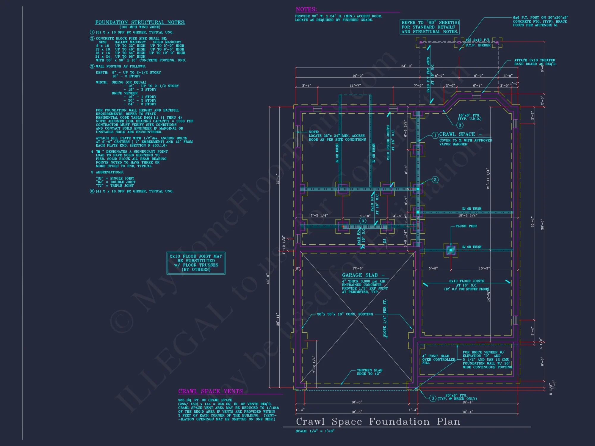 Beautiful 2-Story house Plan with 4 Bedrooms, 2.5 Baths, and CAD Designs