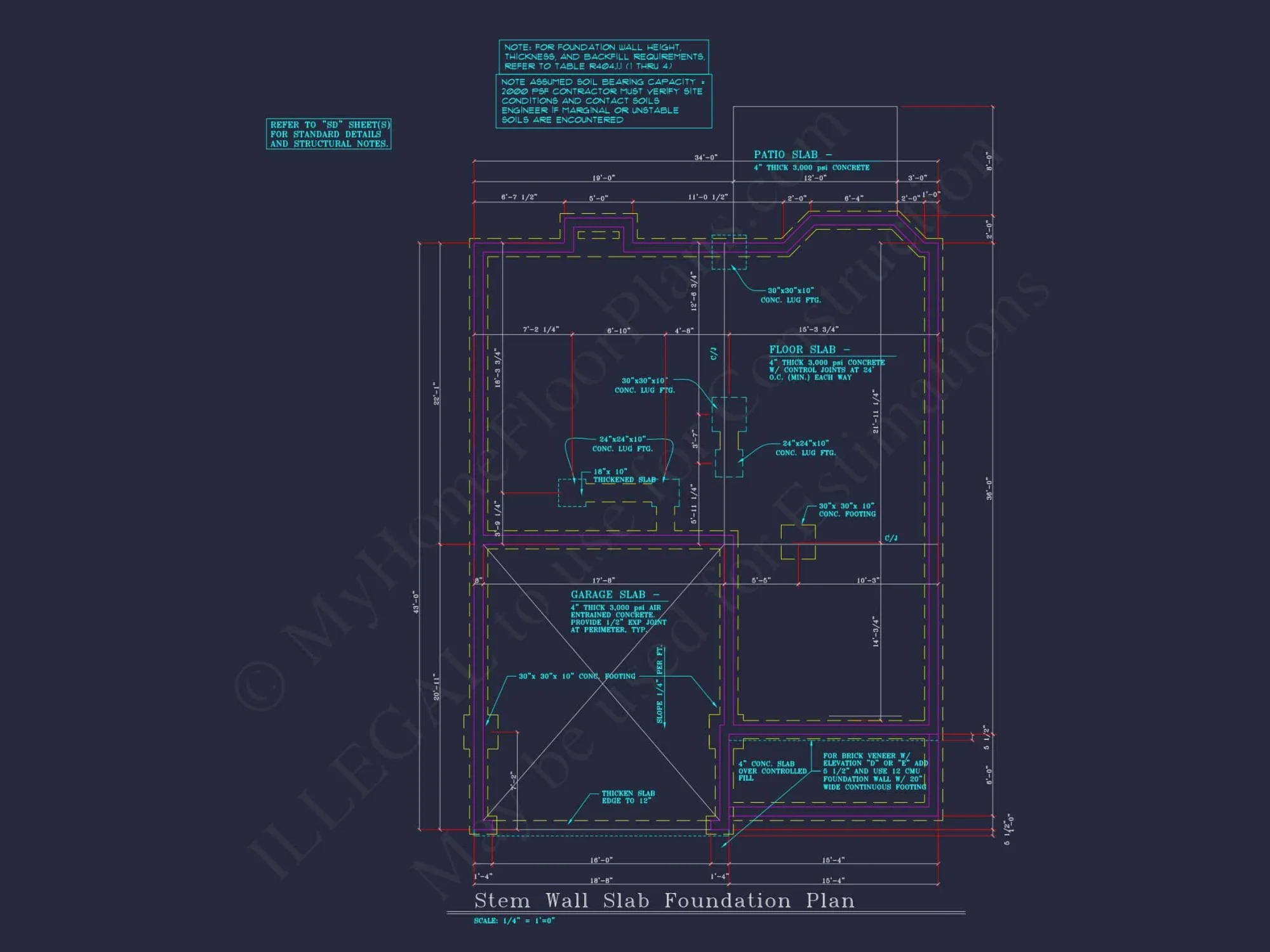 Beautiful 2-Story house Plan with 4 Bedrooms, 2.5 Baths, and CAD Designs