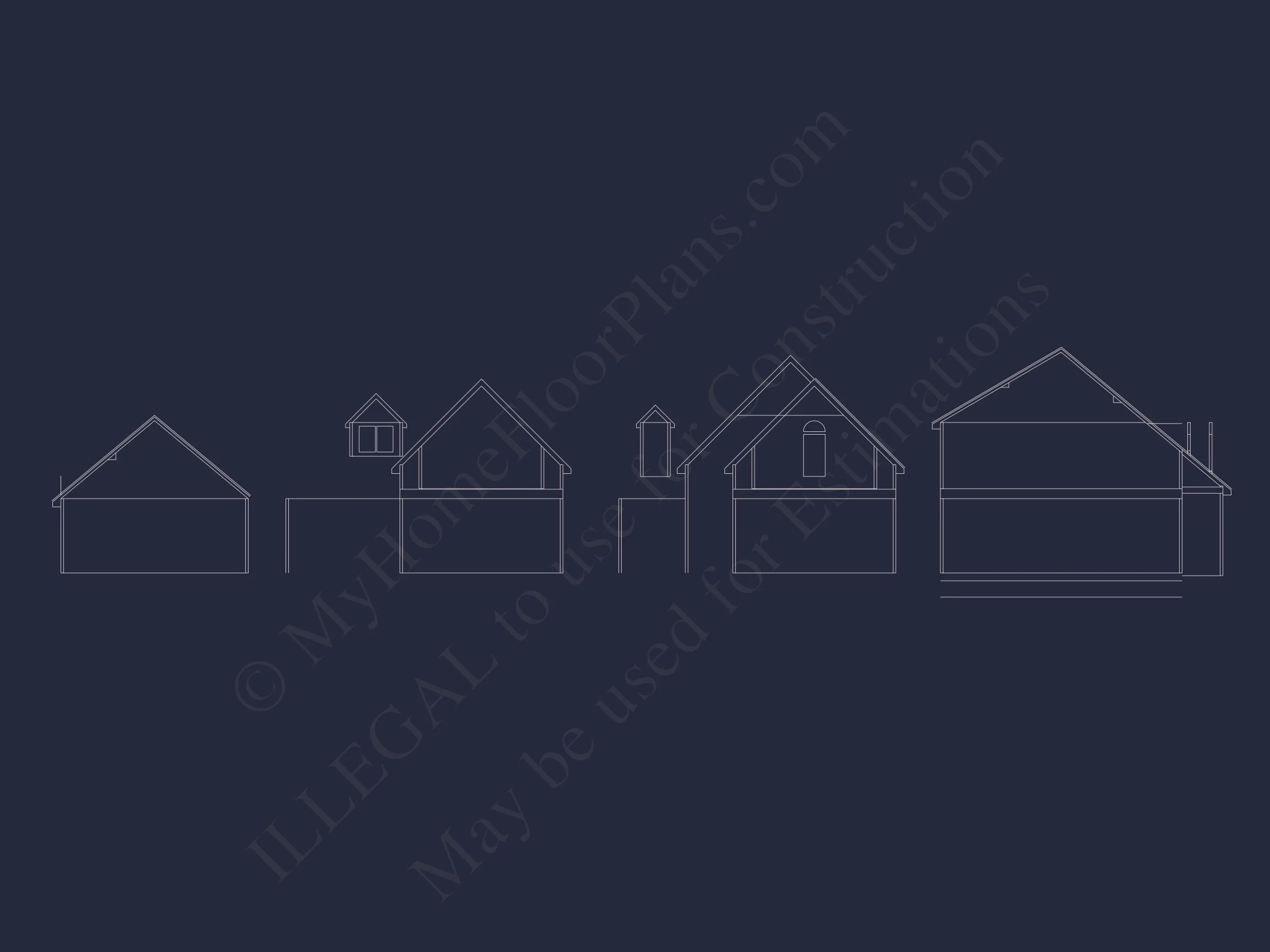 8-1248 HOUSE PLAN - Traditional Colonial Home Plan - 3-Bed, 2.5-Bath, 1,950 SF 18 Spacious 4-Bedroom house Plan with CAD Designs and Floor Blueprints