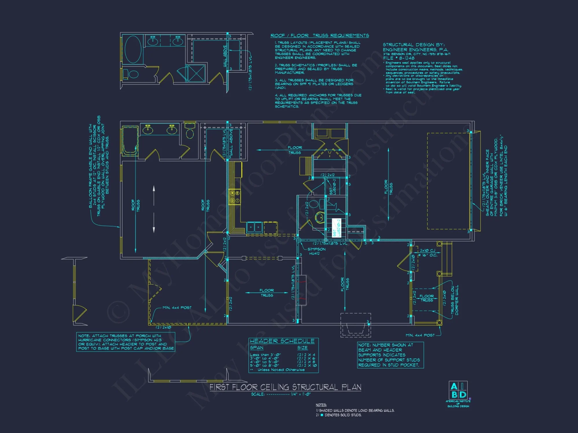 Spacious 4-Bedroom house Plan with CAD Designs and Floor Blueprints