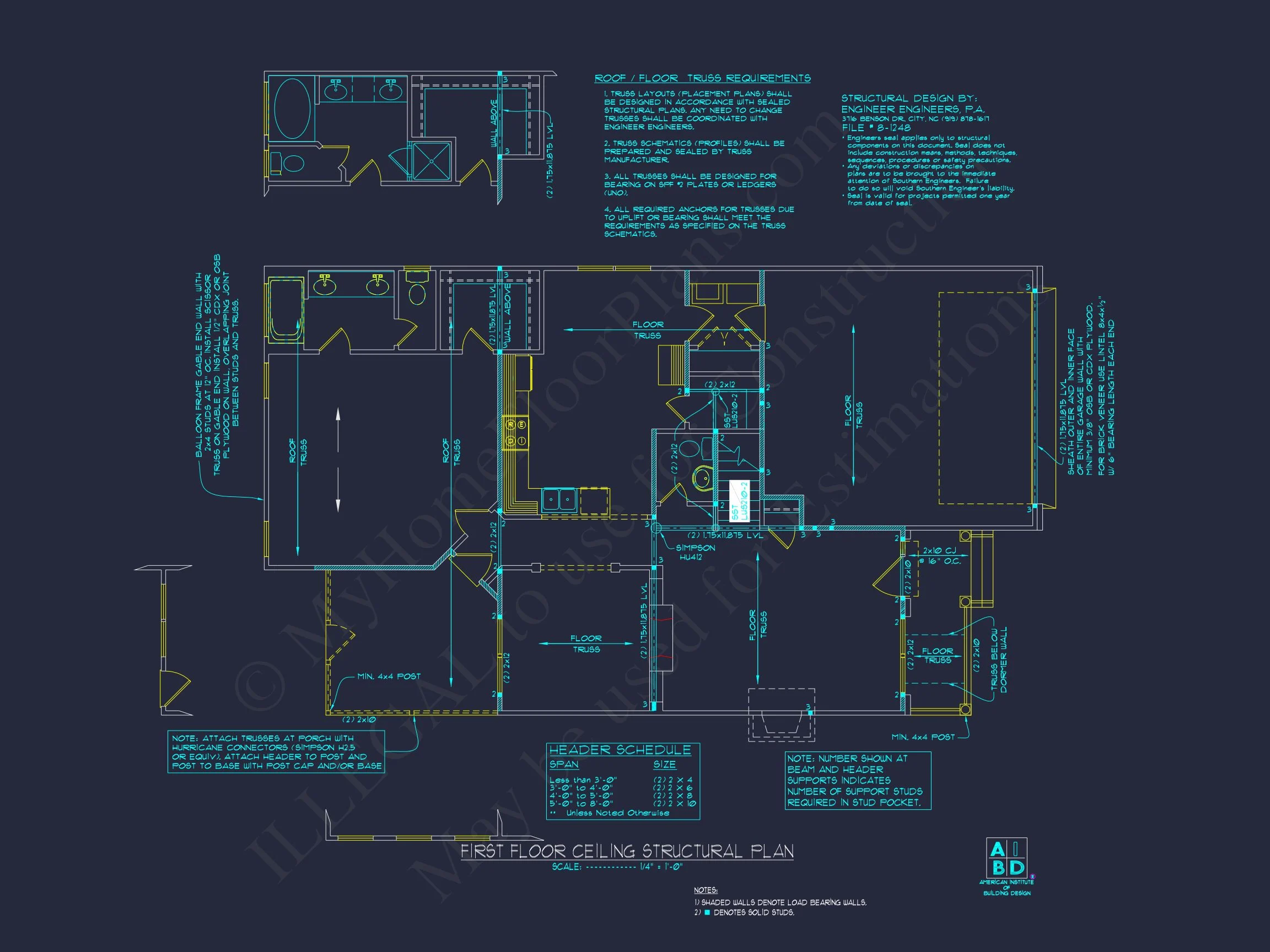 8-1248 HOUSE PLAN - Traditional Colonial Home Plan - 3-Bed, 2.5-Bath, 1,950 SF 15 Spacious 4-Bedroom house Plan with CAD Designs and Floor Blueprints