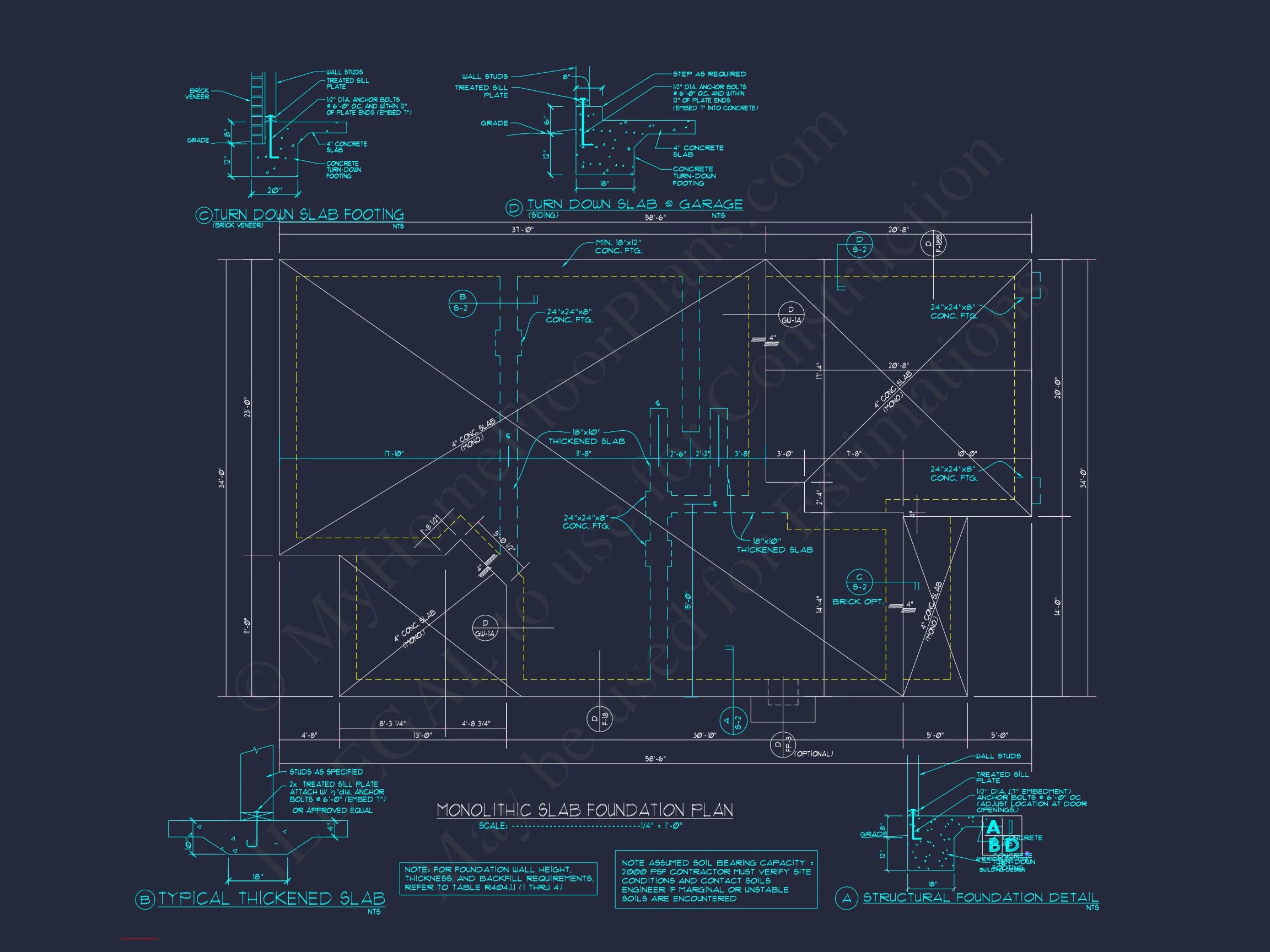 8-1248 HOUSE PLAN - Traditional Colonial Home Plan - 3-Bed, 2.5-Bath, 1,950 SF 13 Spacious 4-Bedroom house Plan with CAD Designs and Floor Blueprints
