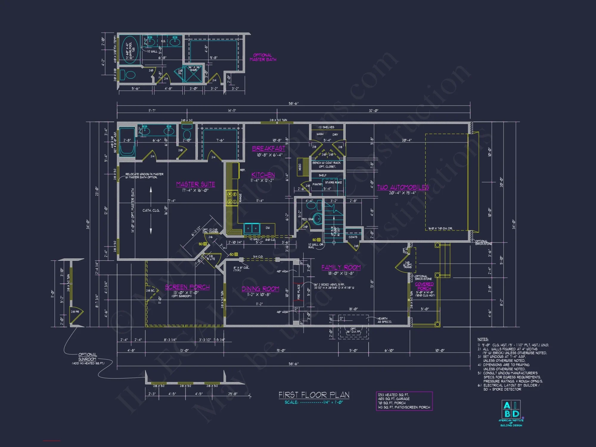 Spacious 4-Bedroom house Plan with CAD Designs and Floor Blueprints