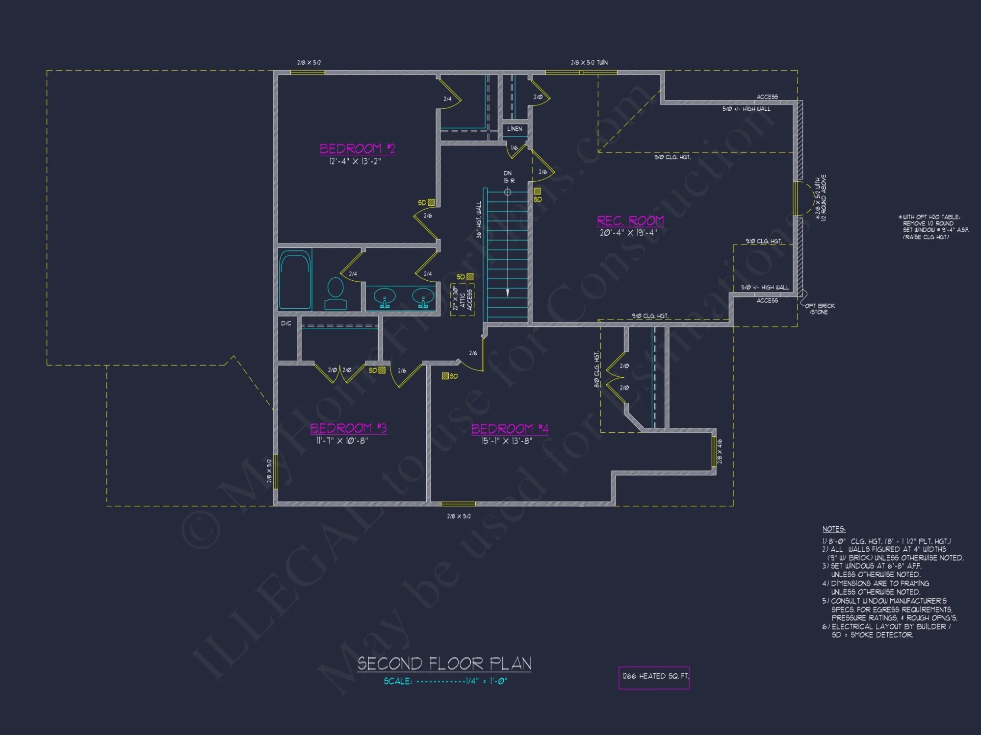 Spacious 4-Bedroom house Plan with CAD Designs and Floor Blueprints