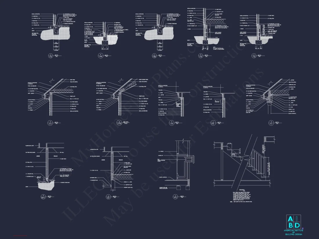 Modern 2-Story house Plan with CAD Designs & Detailed Blueprints