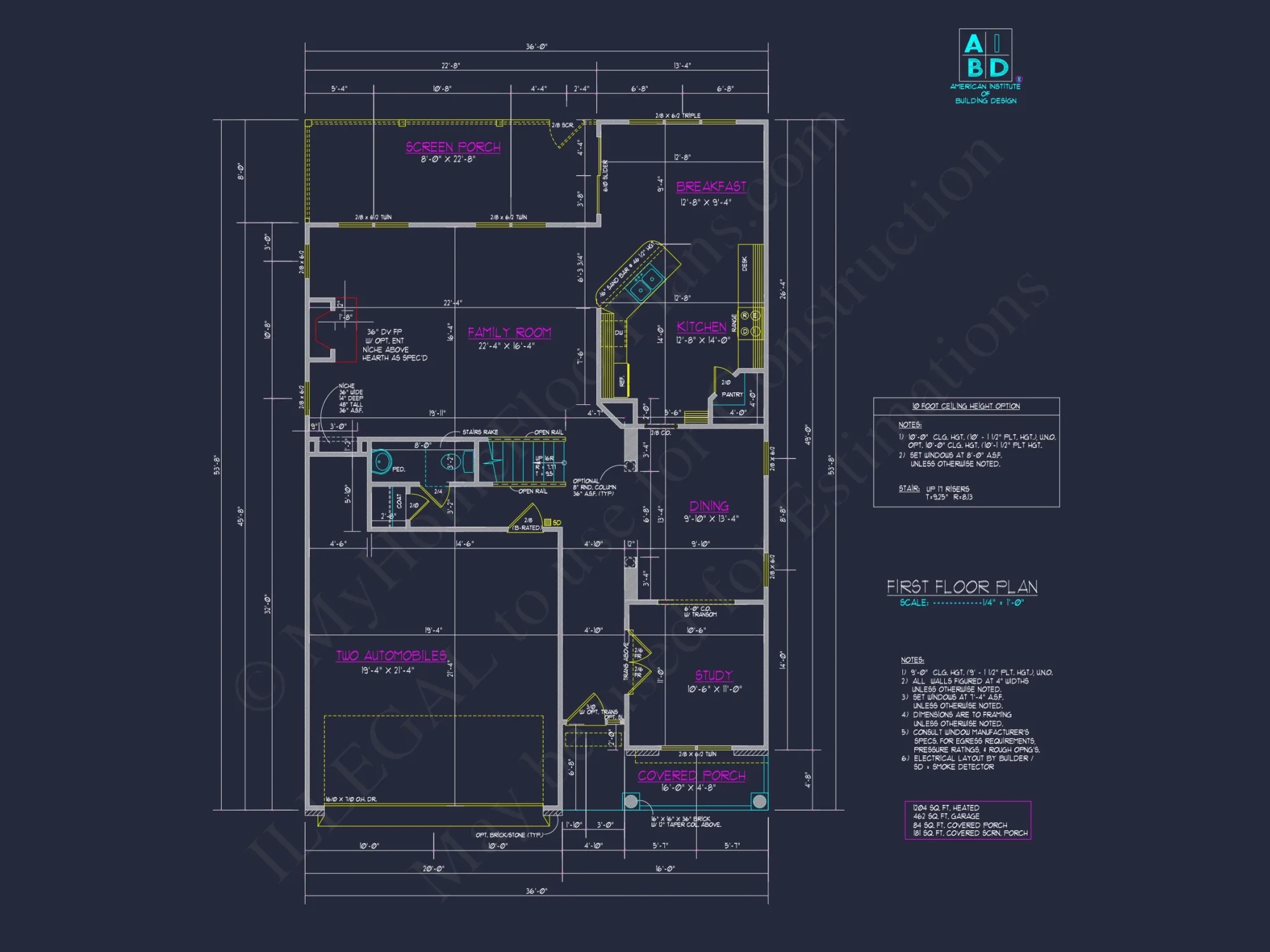 Modern 2-Story house Plan with CAD Designs & Detailed Blueprints