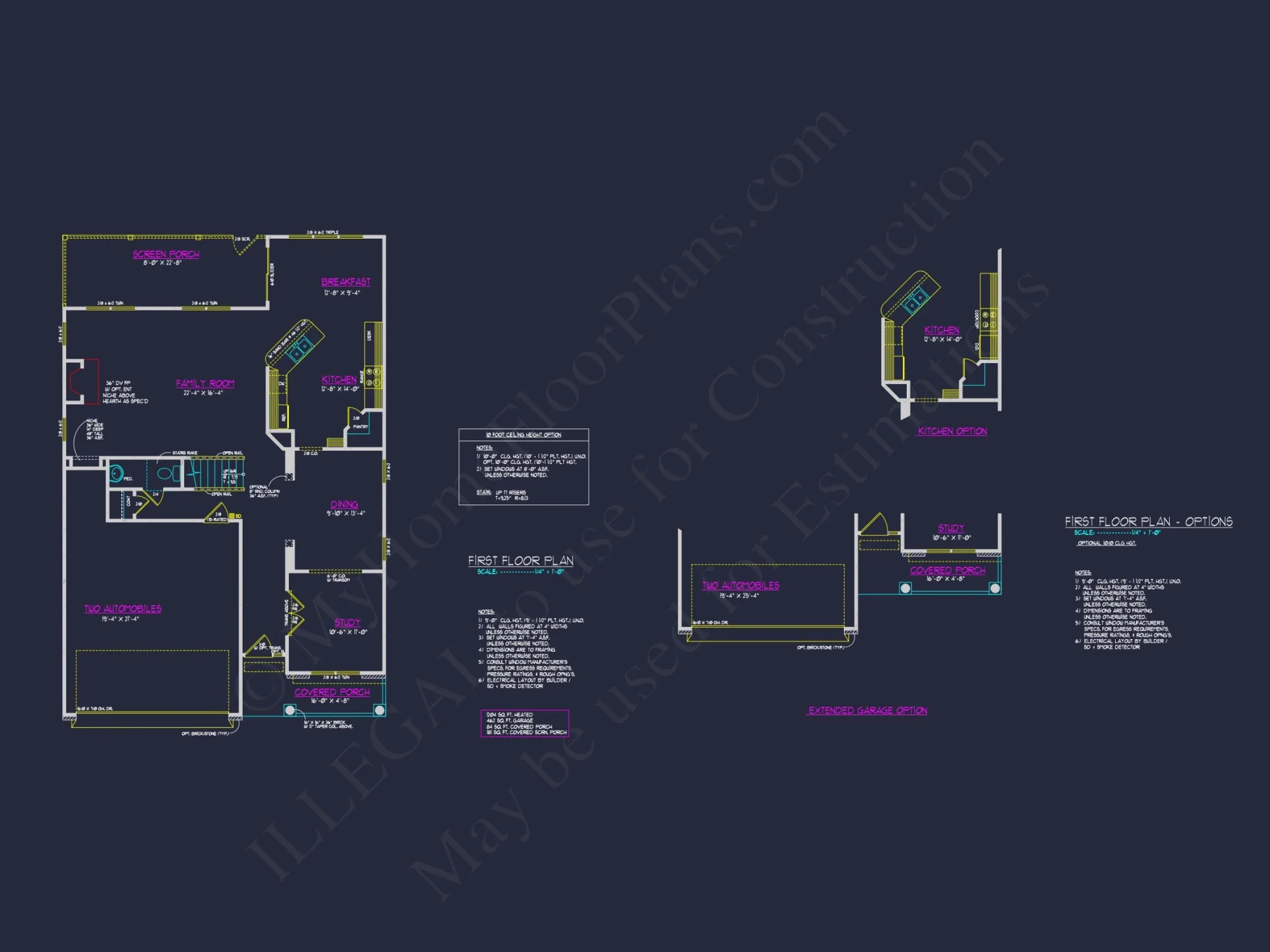Modern 2-Story house Plan with CAD Designs & Detailed Blueprints