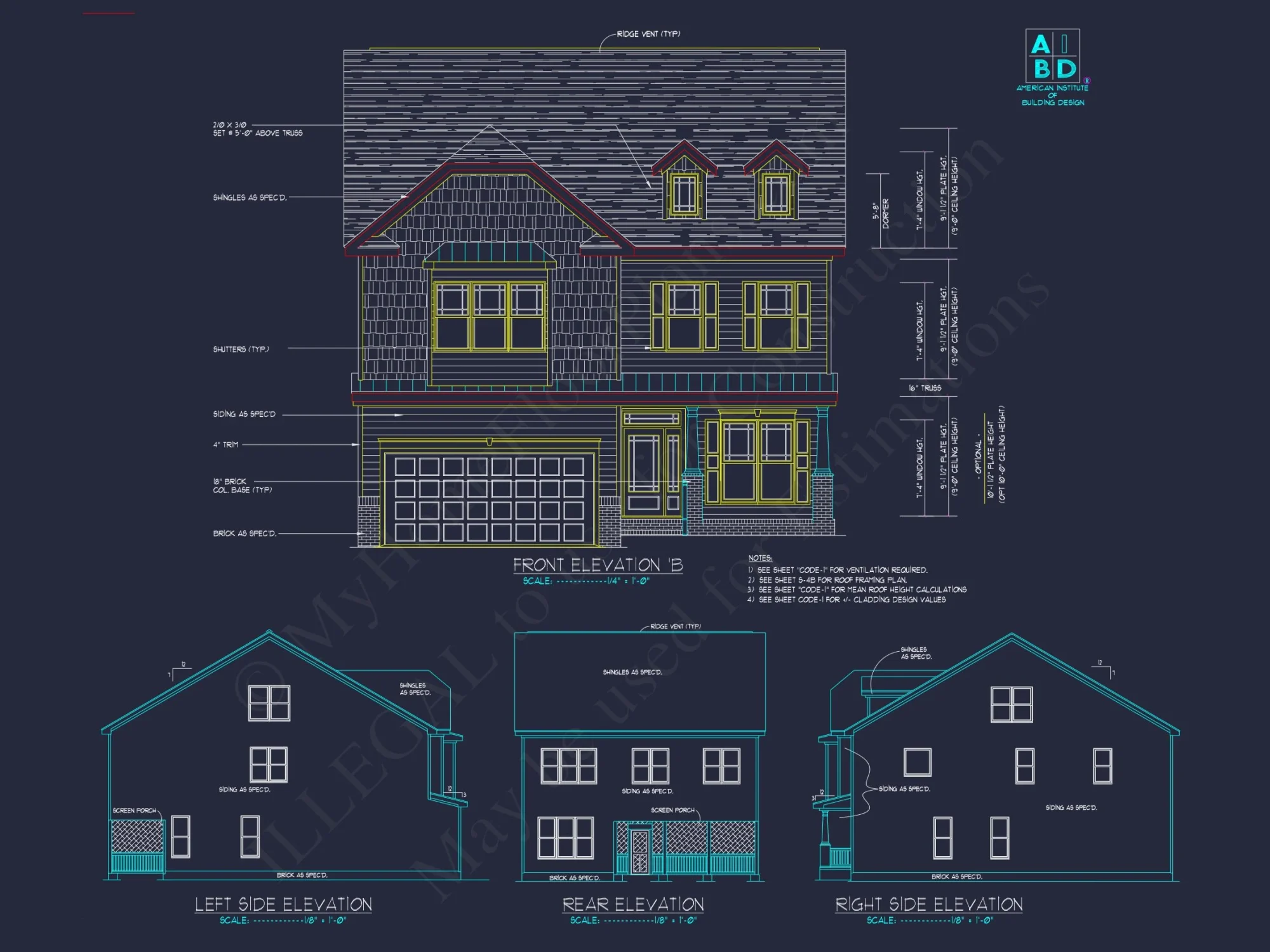Modern 2-Story house Plan with CAD Designs & Detailed Blueprints