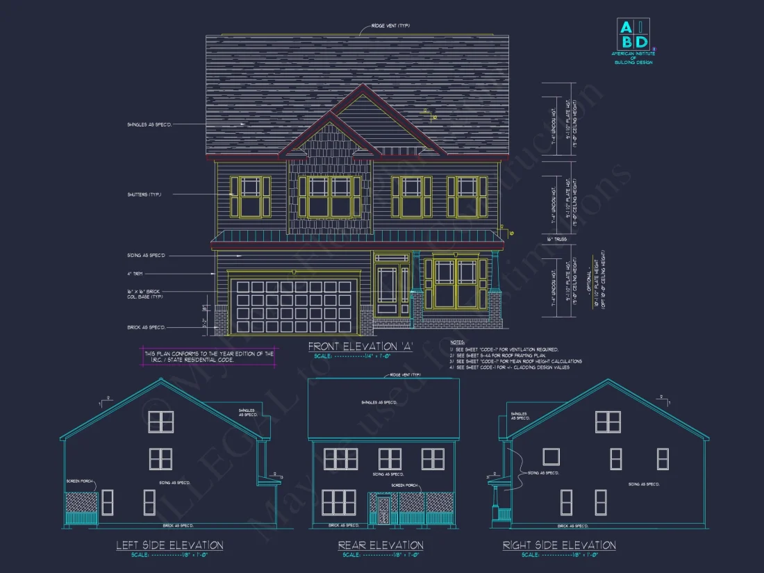Modern 2-Story house Plan with CAD Designs & Detailed Blueprints