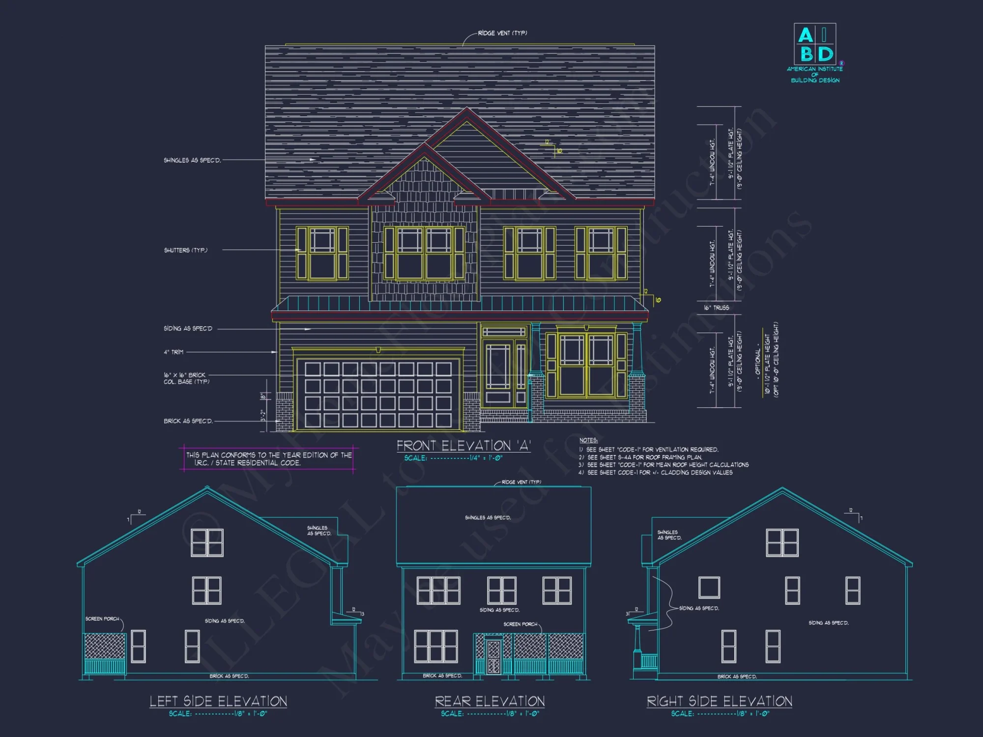 Modern 2-Story house Plan with CAD Designs & Detailed Blueprints