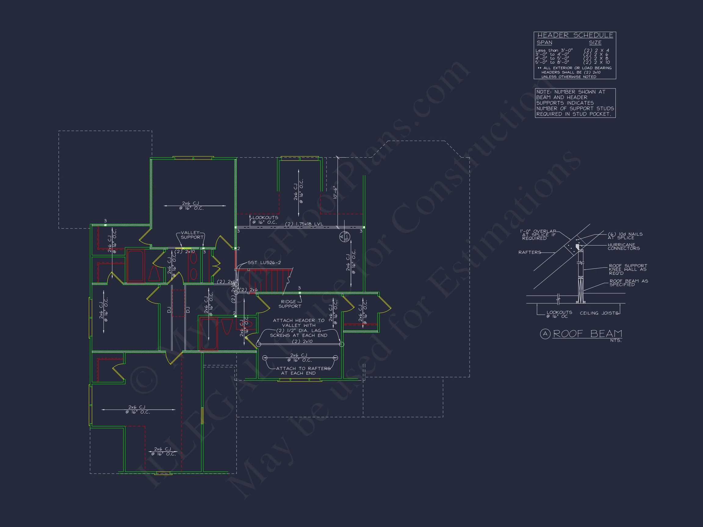 8-1244 HOUSE PLAN - Traditional Craftsman Home Plan - 4-Bed, 3.5-Bath, 2,850 SF 23 Elegant 2-Story house Plan with CAD Designs and Floor Blueprint