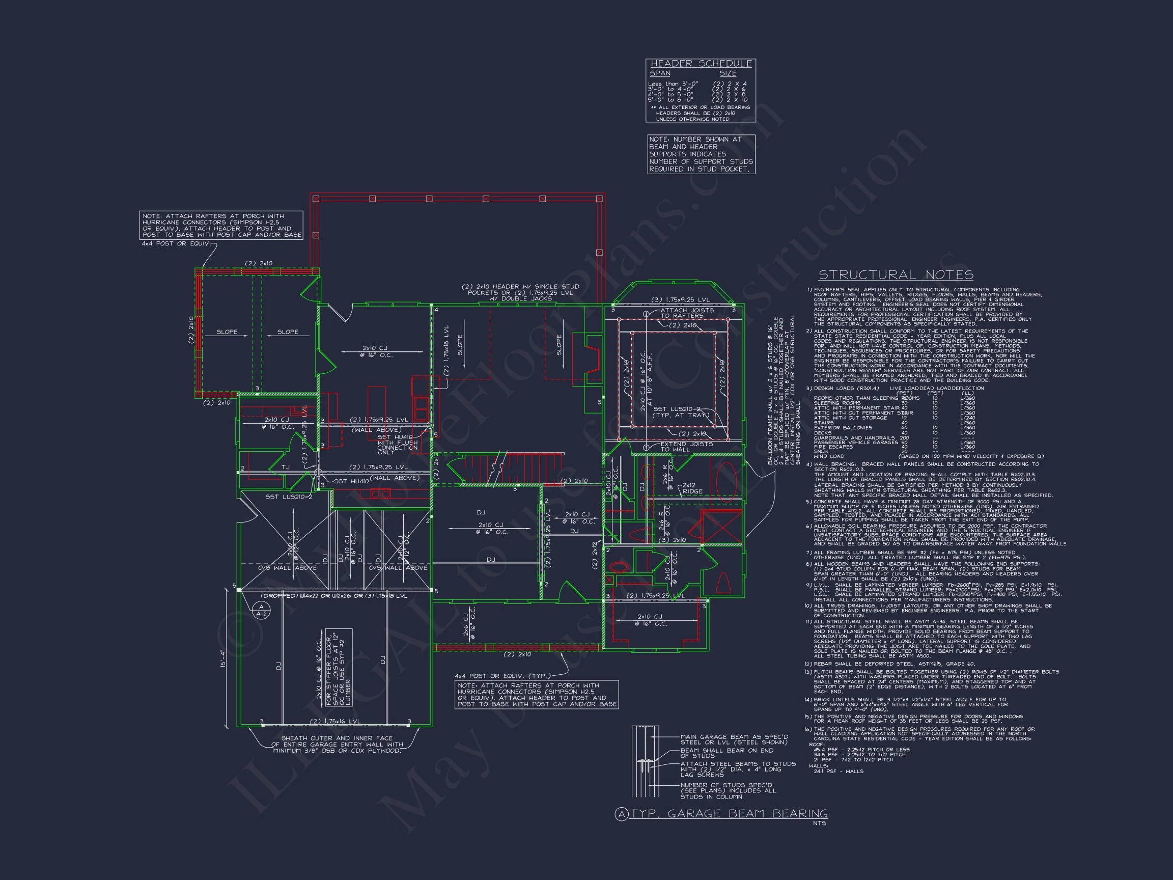 8-1244 HOUSE PLAN - Traditional Craftsman Home Plan - 4-Bed, 3.5-Bath, 2,850 SF 22 Elegant 2-Story house Plan with CAD Designs and Floor Blueprint