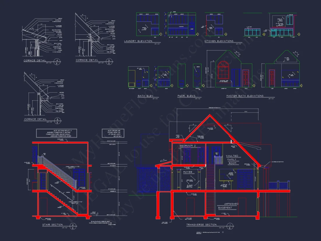 Elegant 2-Story house Plan with CAD Designs and Floor Blueprint