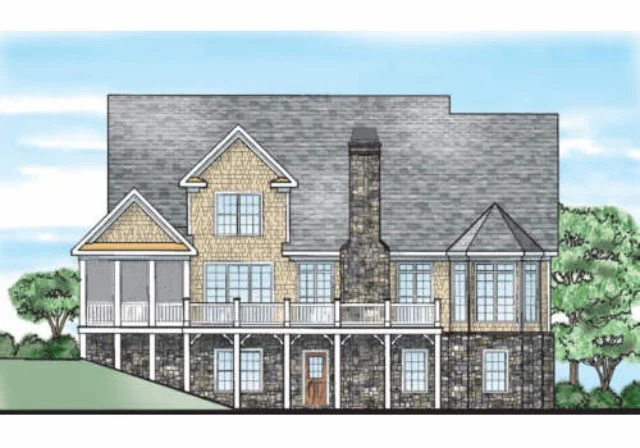 8-1244 HOUSE PLAN - Traditional Craftsman Home Plan - 4-Bed, 3.5-Bath, 2,850 SF 4 Elegant 2-Story house Plan with CAD Designs and Floor Blueprint