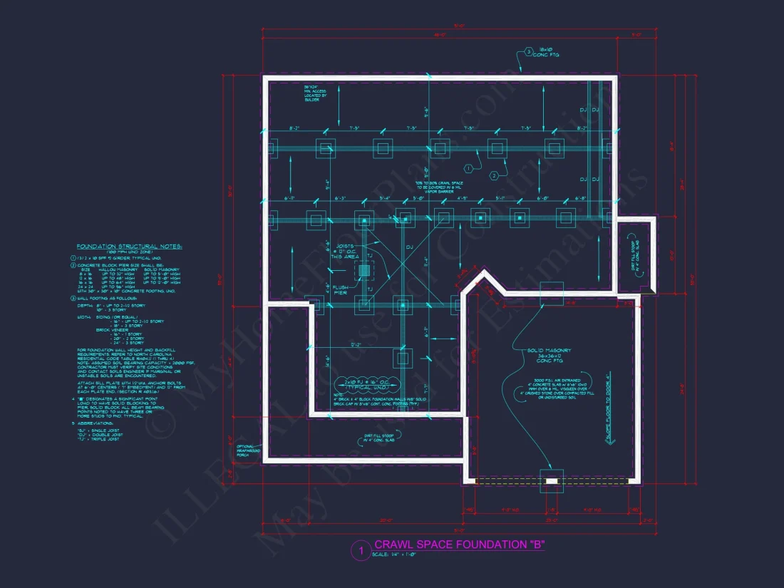 Elegant 2-Story house Plan with Detailed CAD Designs