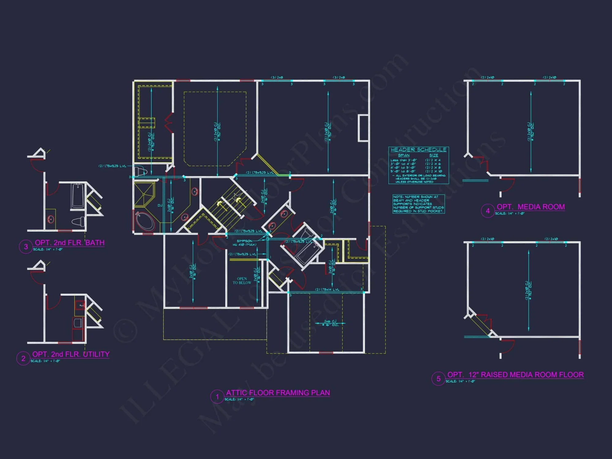 Elegant 2-Story house Plan with Detailed CAD Designs