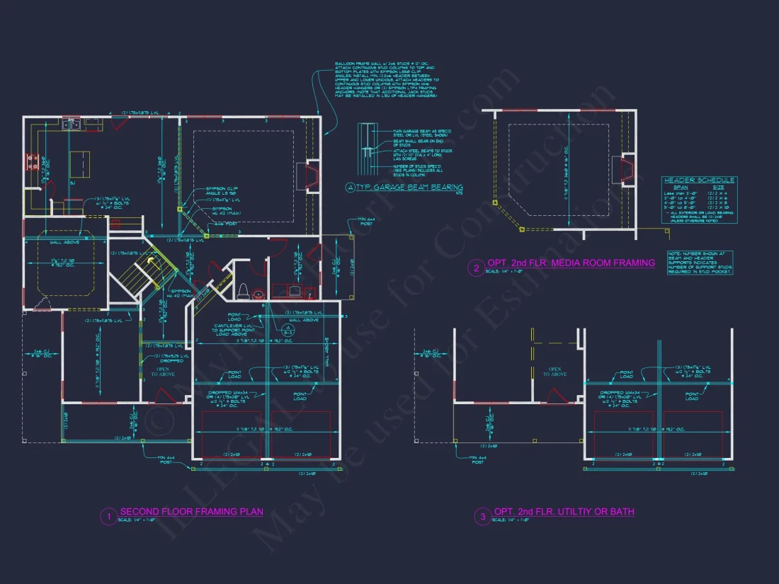 Elegant 2-Story house Plan with Detailed CAD Designs