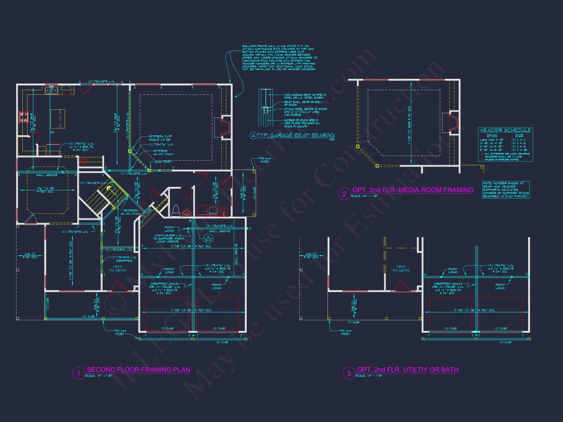 8-1231 HOUSE PLAN - Traditional Colonial Home Plan - 4-Bed, 3-Bath, 3,250 SF 16 Elegant 2-Story house Plan with Detailed CAD Designs