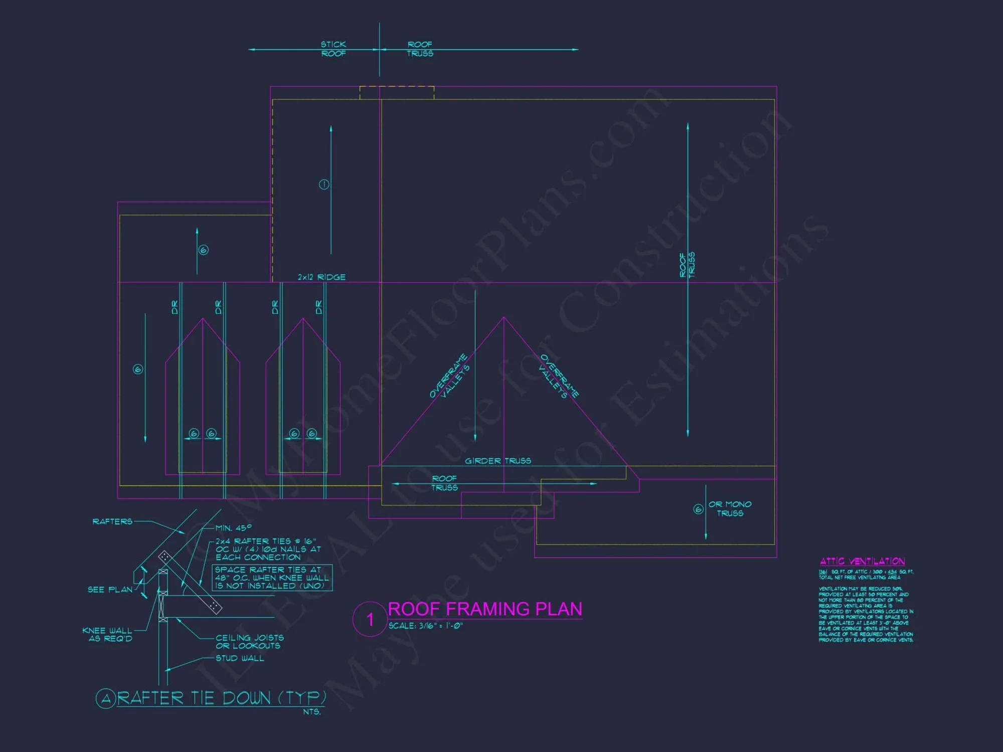 Modern Family house Plan with CAD Blueprint Designs