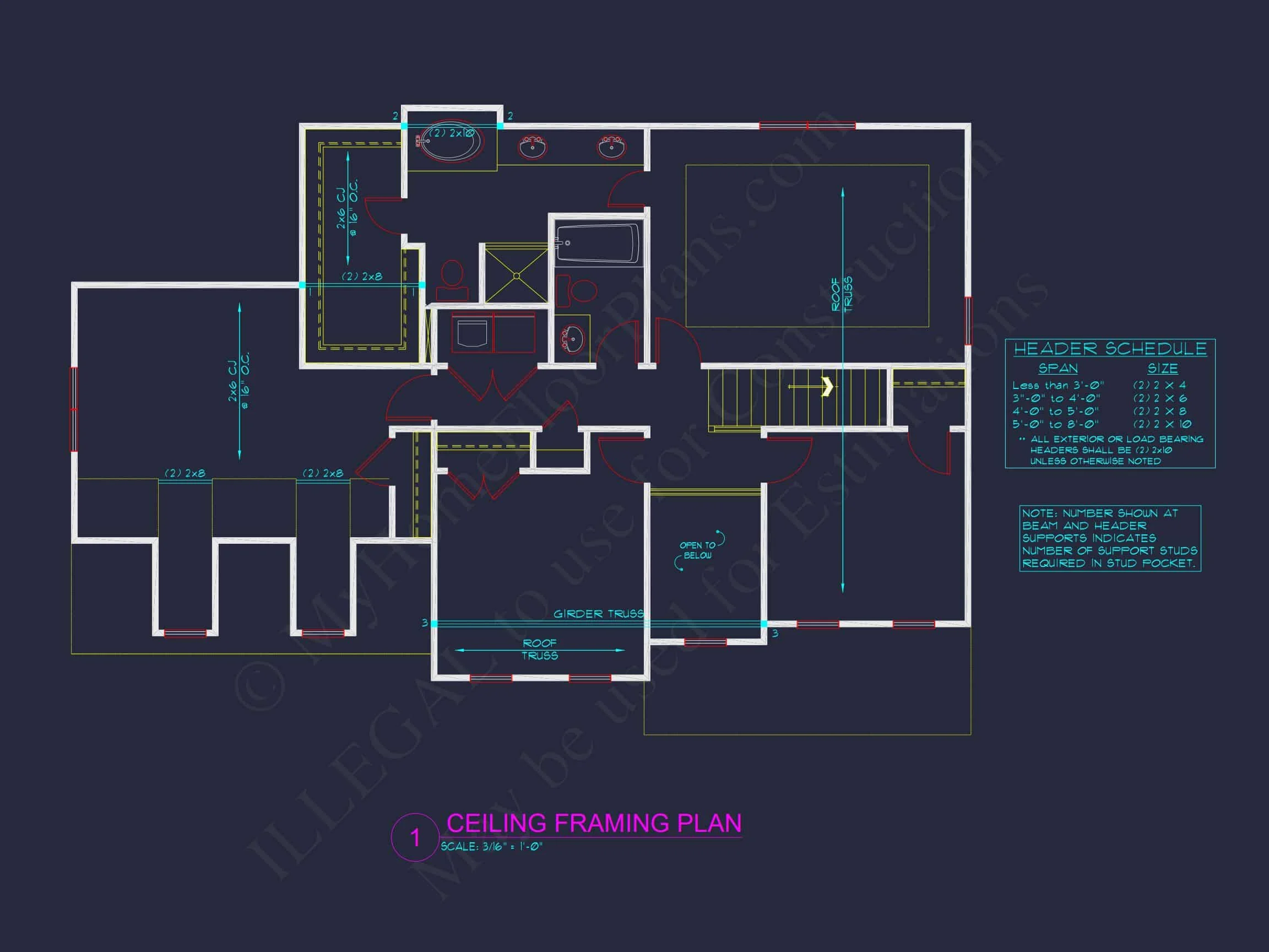 8-1228 HOUSE PLAN - Colonial Home Plan - 4-Bed, 3-Bath, 2,800 SF 15 Modern Family house Plan with CAD Blueprint Designs