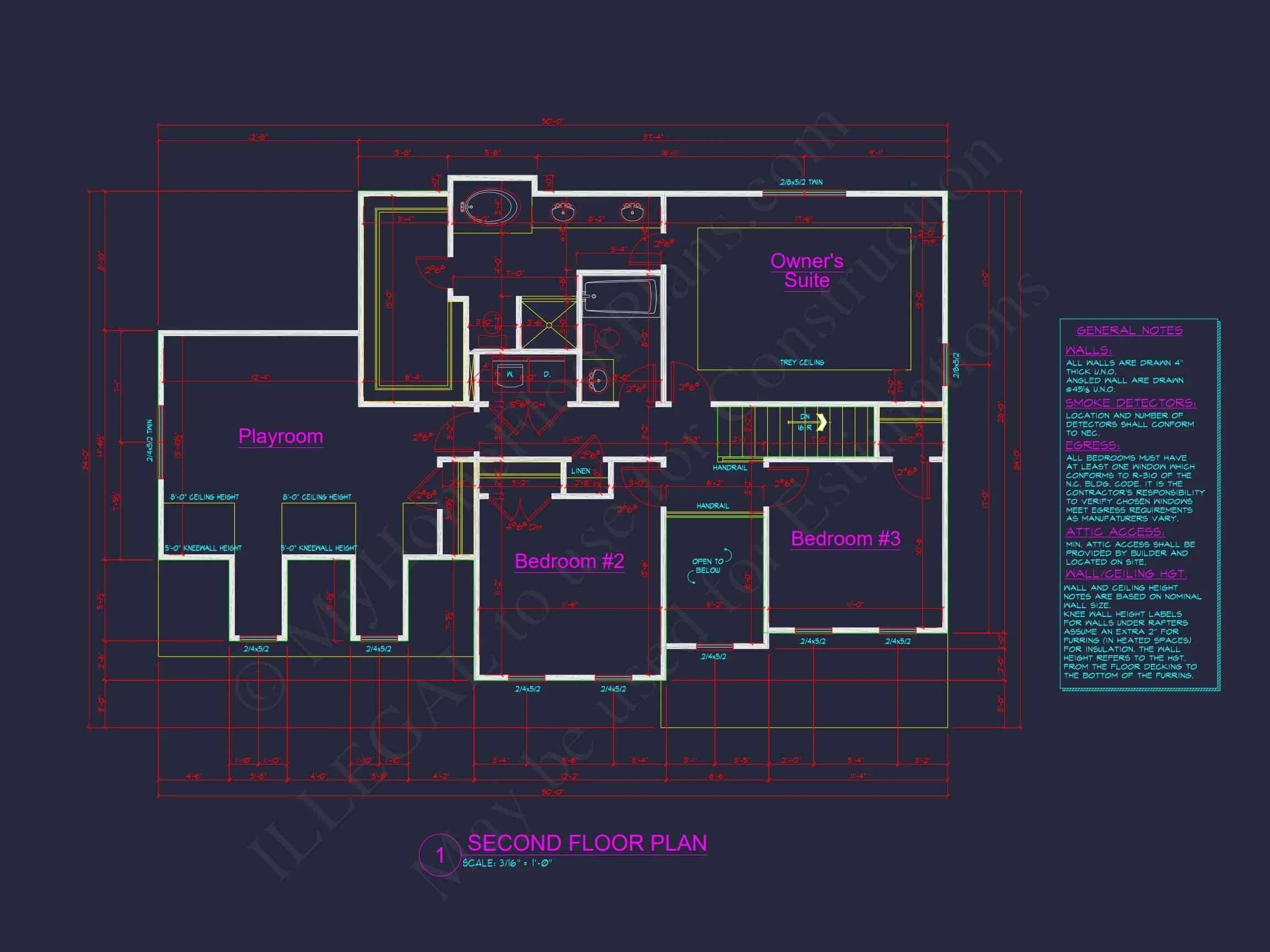 8-1228 HOUSE PLAN - Colonial Home Plan - 4-Bed, 3-Bath, 2,800 SF 11 Modern Family house Plan with CAD Blueprint Designs