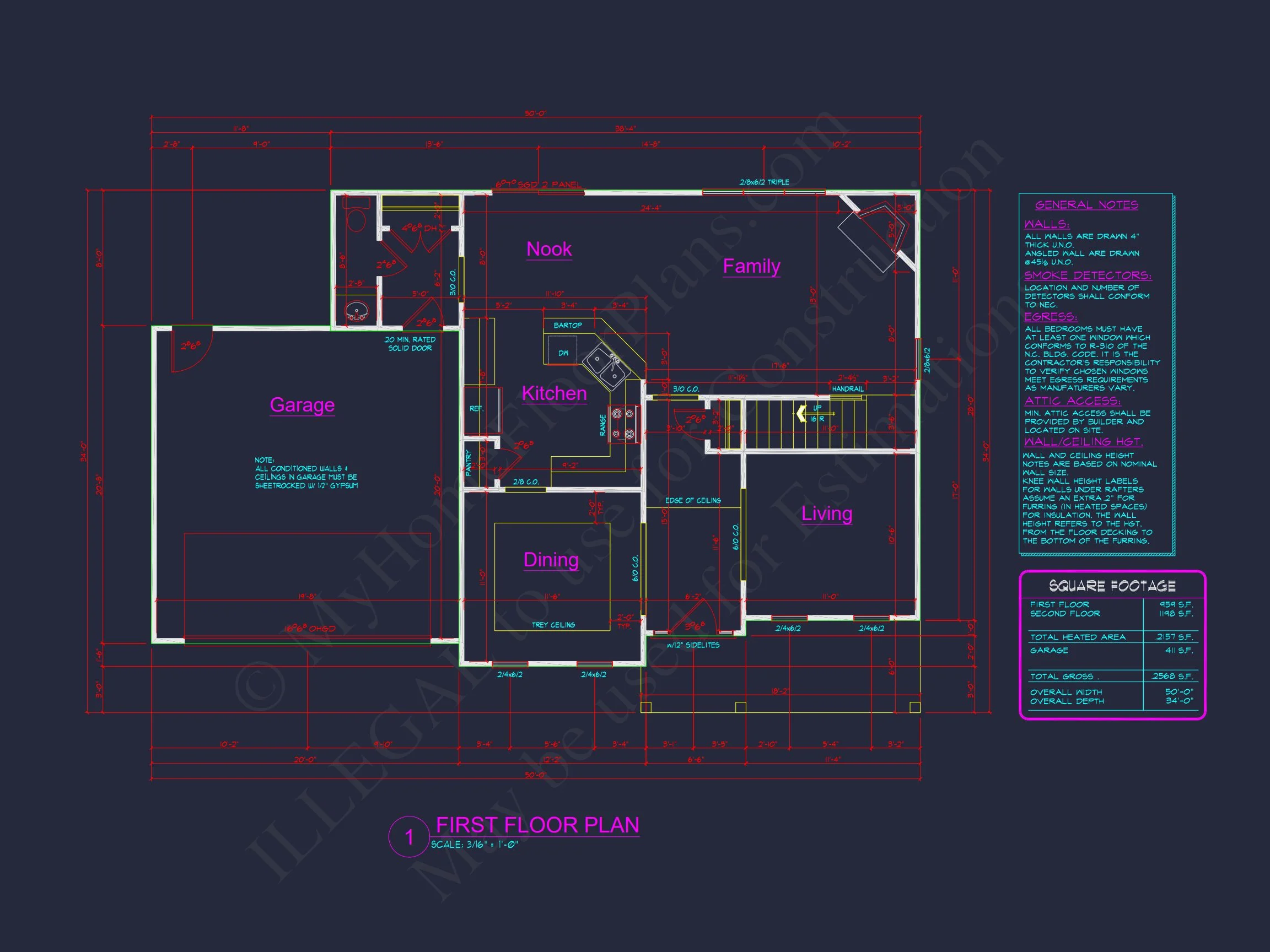 8-1228 HOUSE PLAN - Colonial Home Plan - 4-Bed, 3-Bath, 2,800 SF 10 Modern Family house Plan with CAD Blueprint Designs
