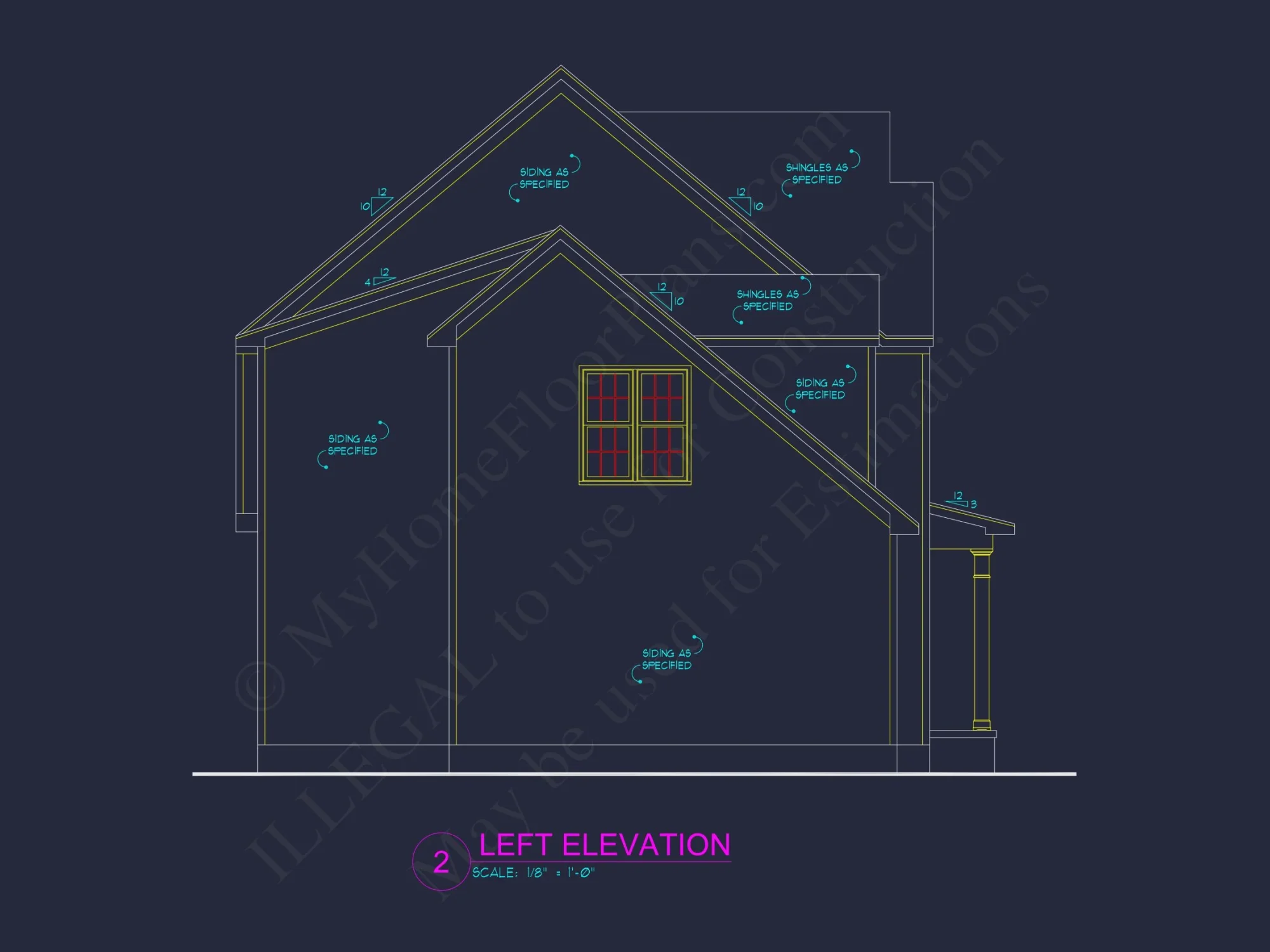 Modern Family house Plan with CAD Blueprint Designs