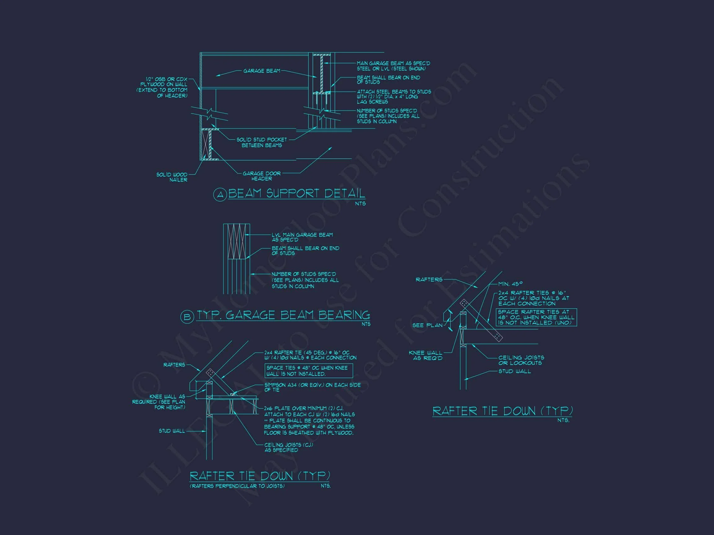 8-1227 HOUSE PLAN - Modern Farmhouse Plan - 4-Bed, 2.5-Bath, 2,600 SF 31 Modern Suburban house Plan with 4 Bedrooms and CAD Designs