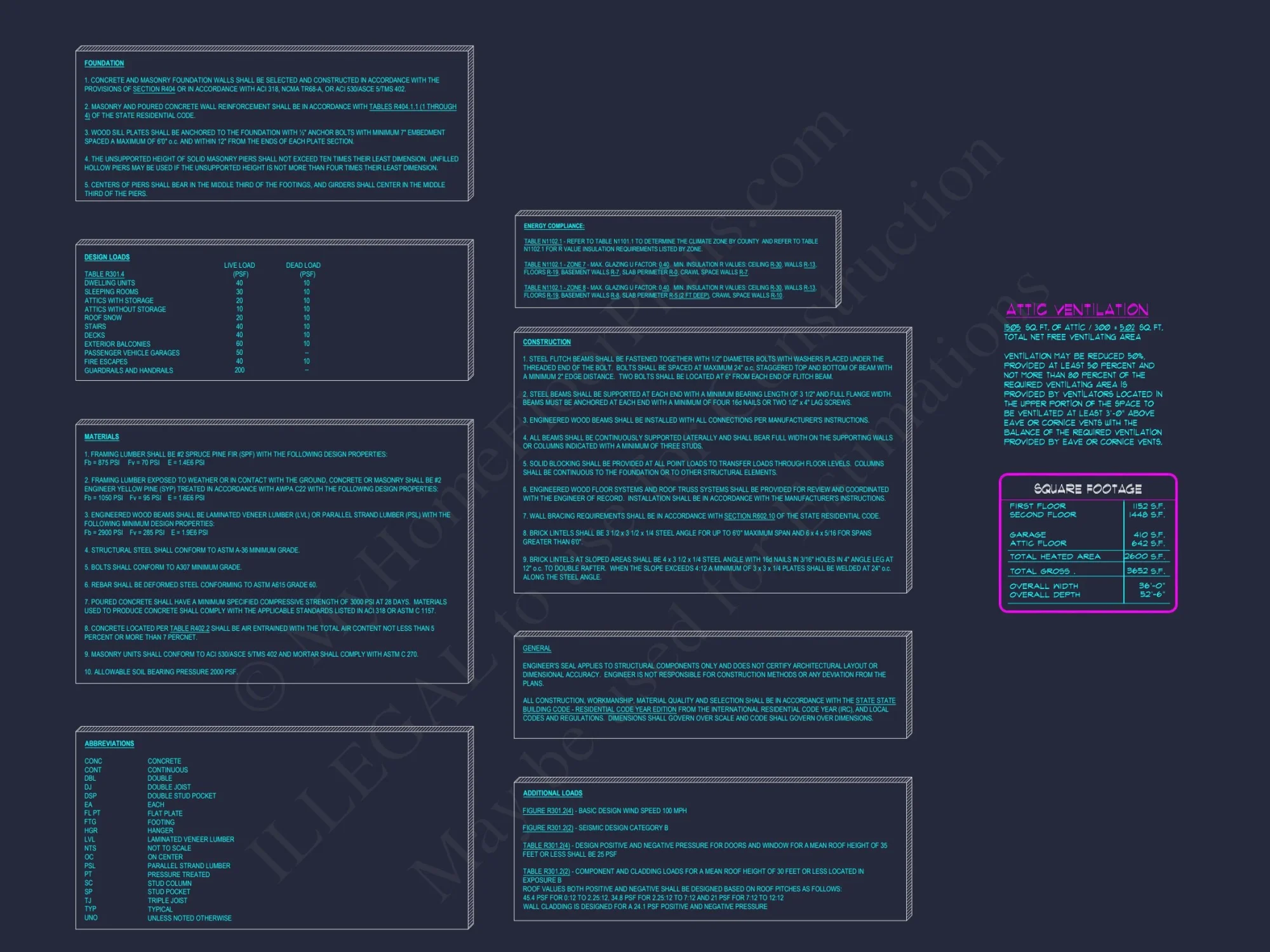 Modern Suburban house Plan with 4 Bedrooms and CAD Designs