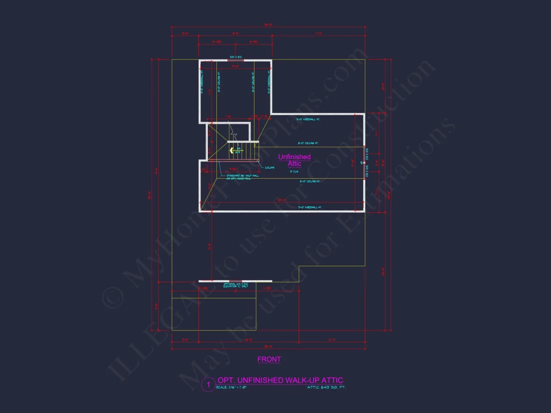 Modern Suburban house Plan with 4 Bedrooms and CAD Designs