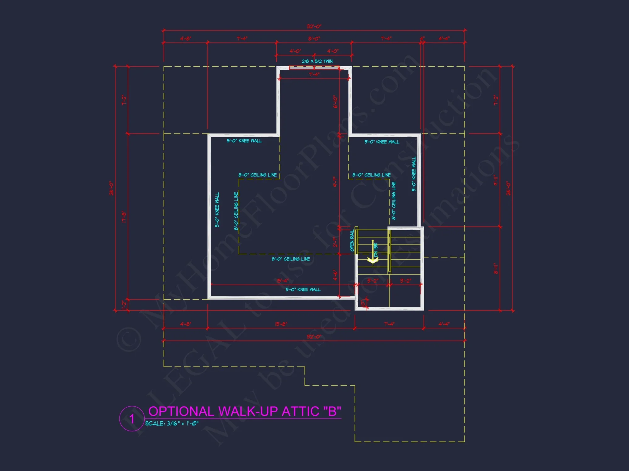 Modern Suburban house Plan with 2 Stories & 3 Bedrooms