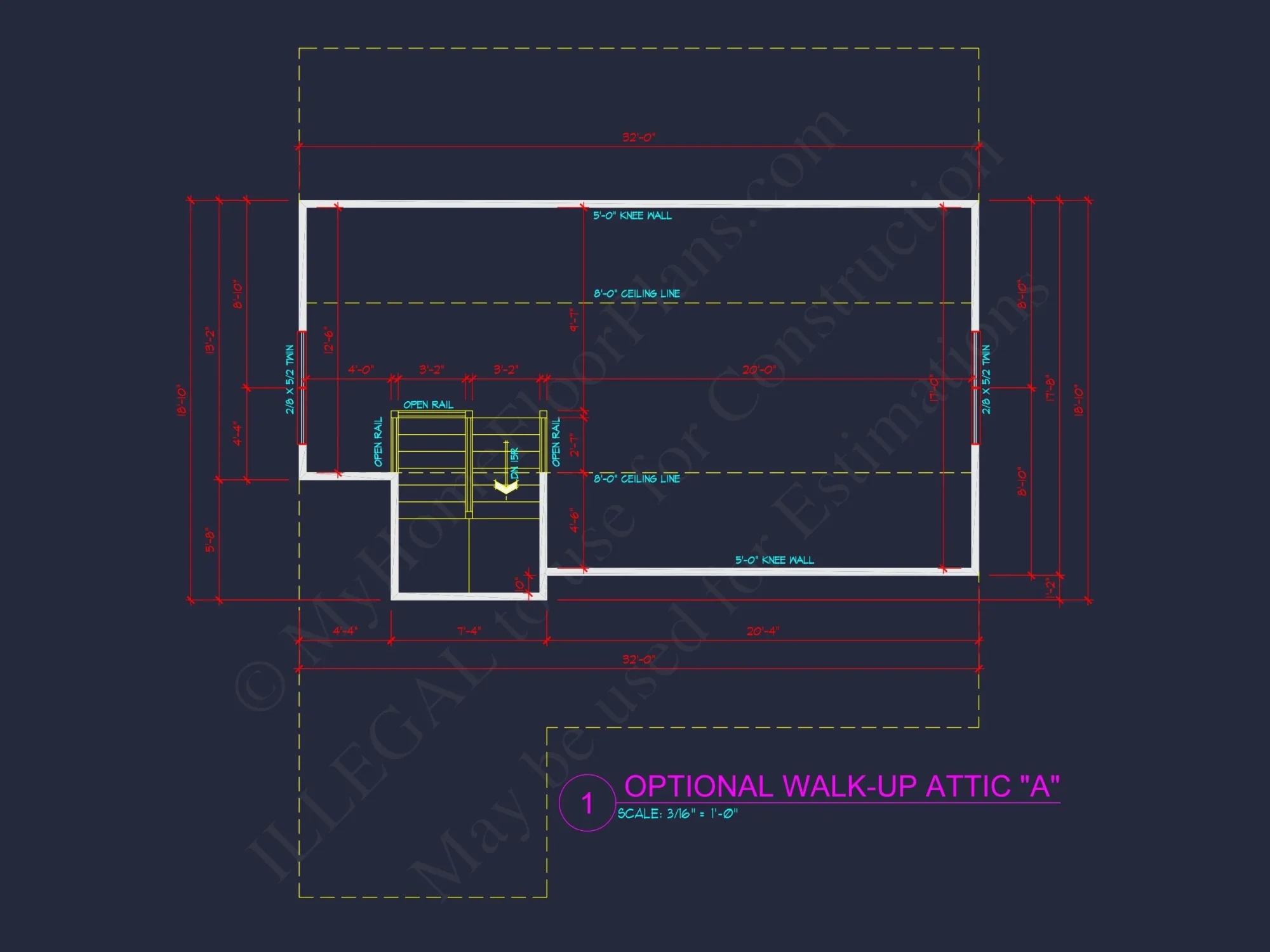 Modern Suburban house Plan with 2 Stories & 3 Bedrooms