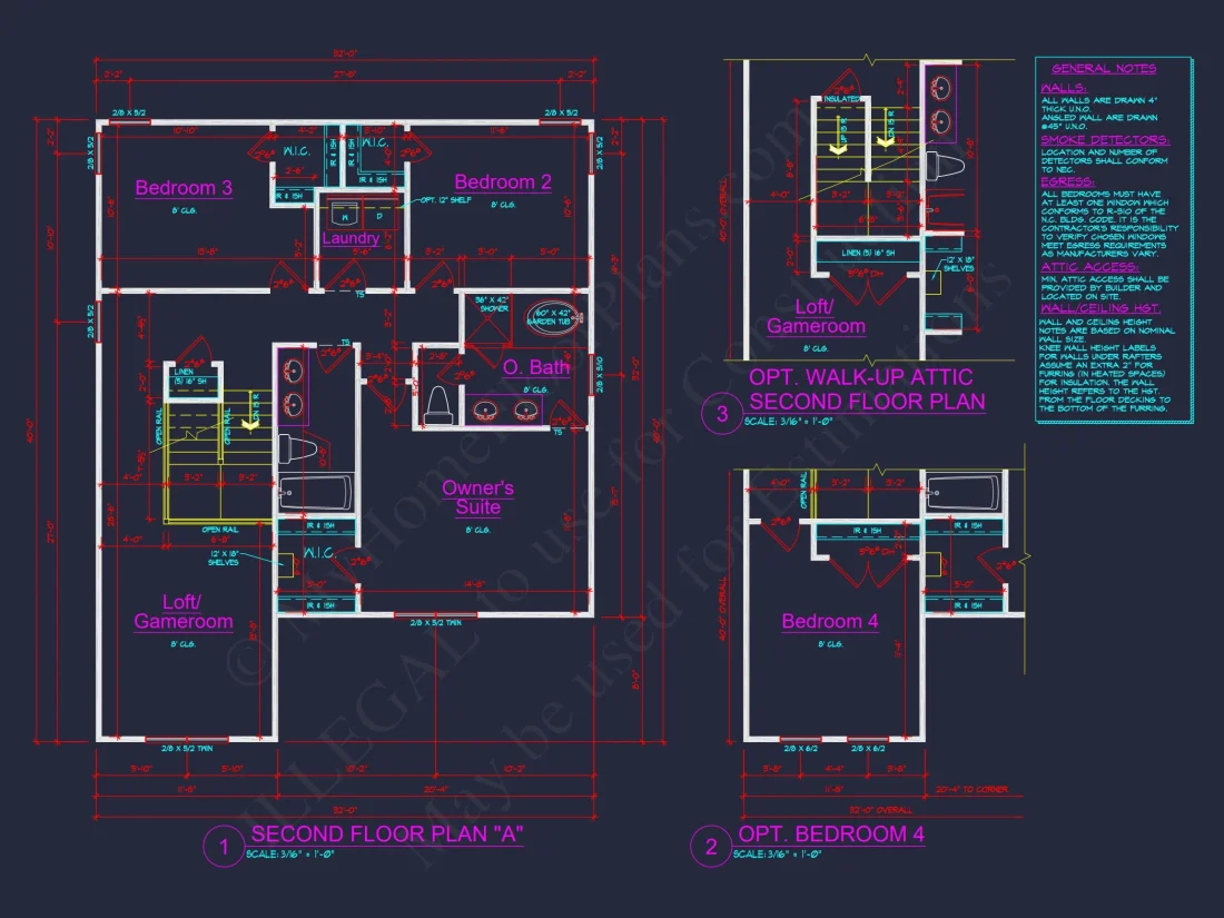 Modern Suburban house Plan with 2 Stories & 3 Bedrooms