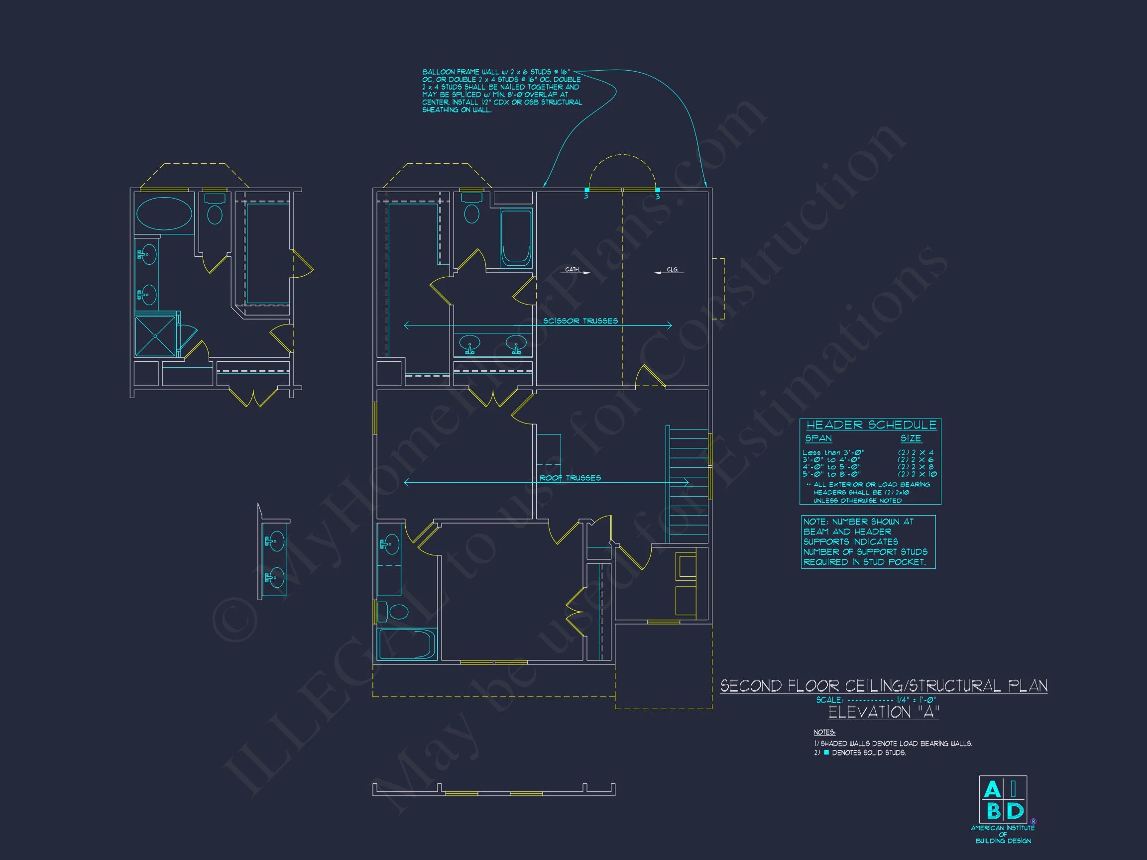 Modern Craftsman house Plan: CAD Floor Designs & Blueprint
