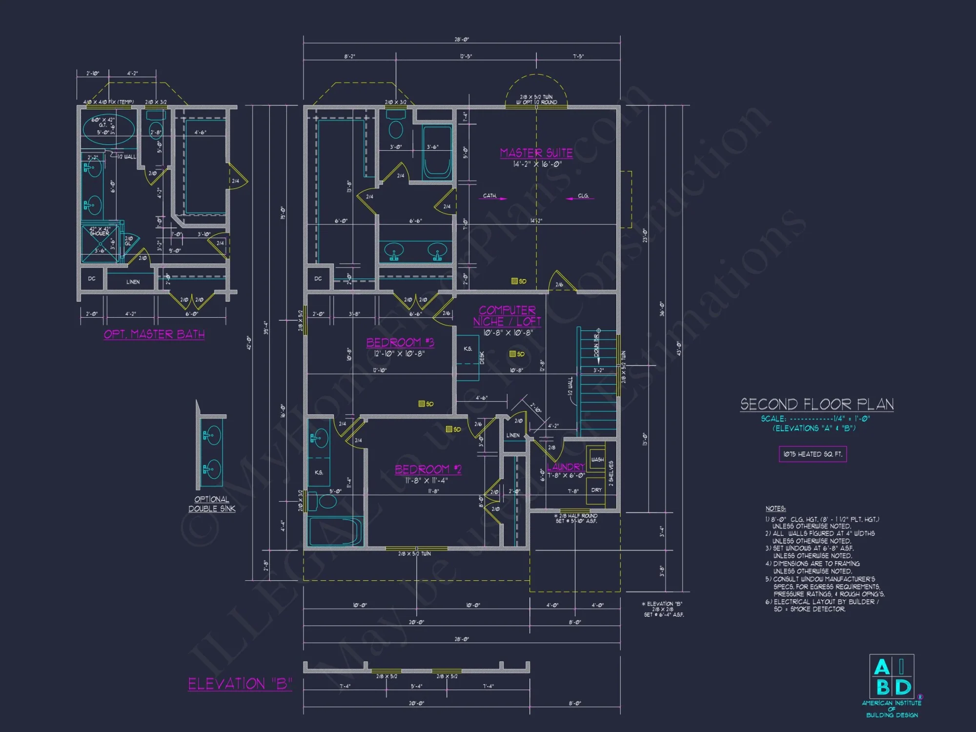 Modern Craftsman house Plan: CAD Floor Designs & Blueprint