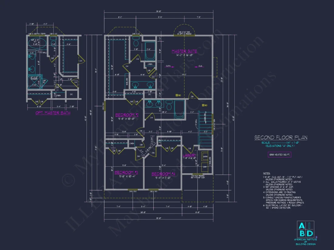 Modern Craftsman house Plan: CAD Floor Designs & Blueprint