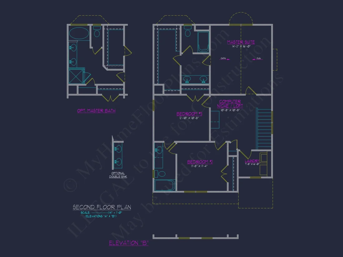Modern Craftsman house Plan: CAD Floor Designs & Blueprint