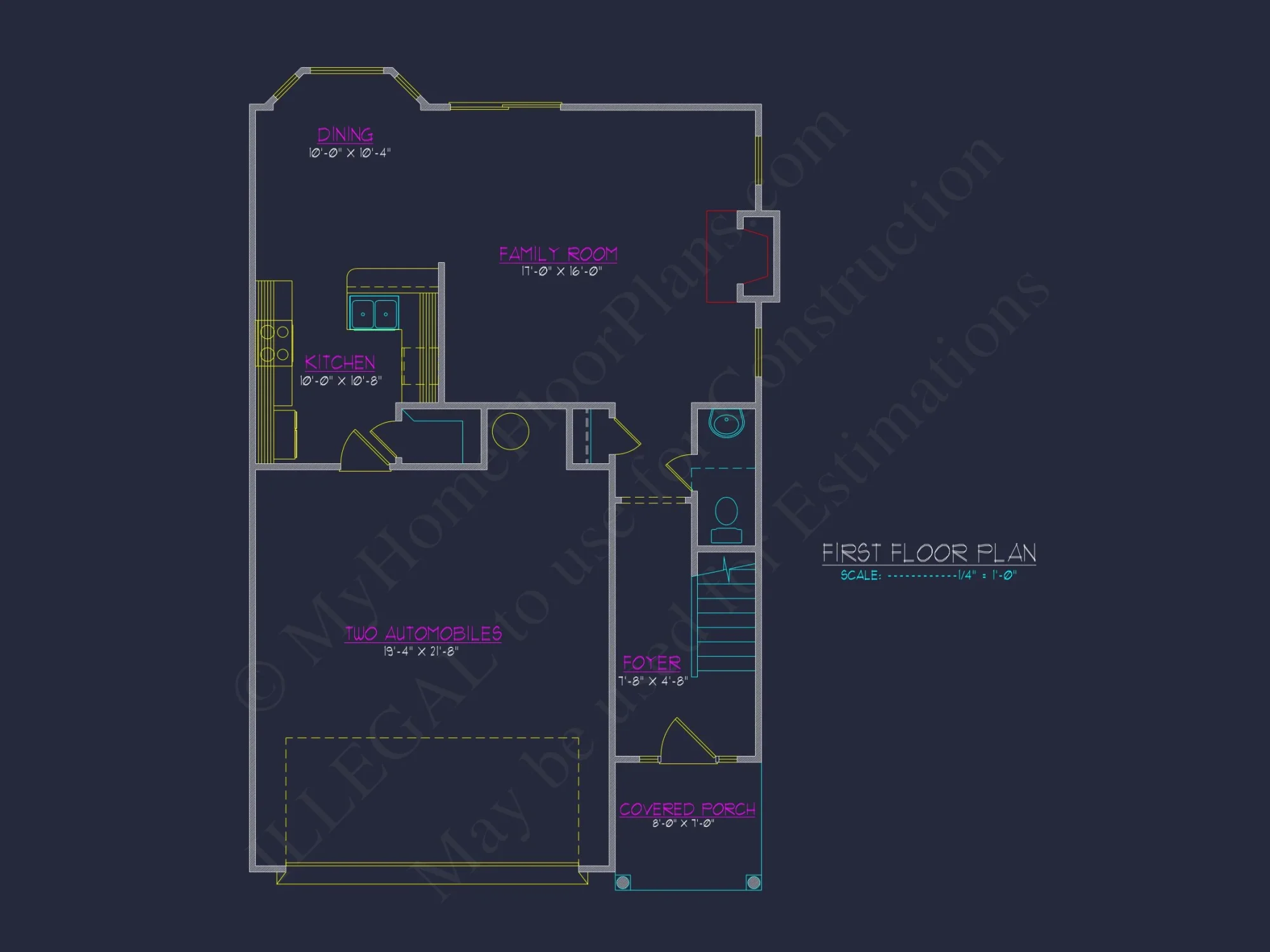 Modern Craftsman house Plan: CAD Floor Designs & Blueprint