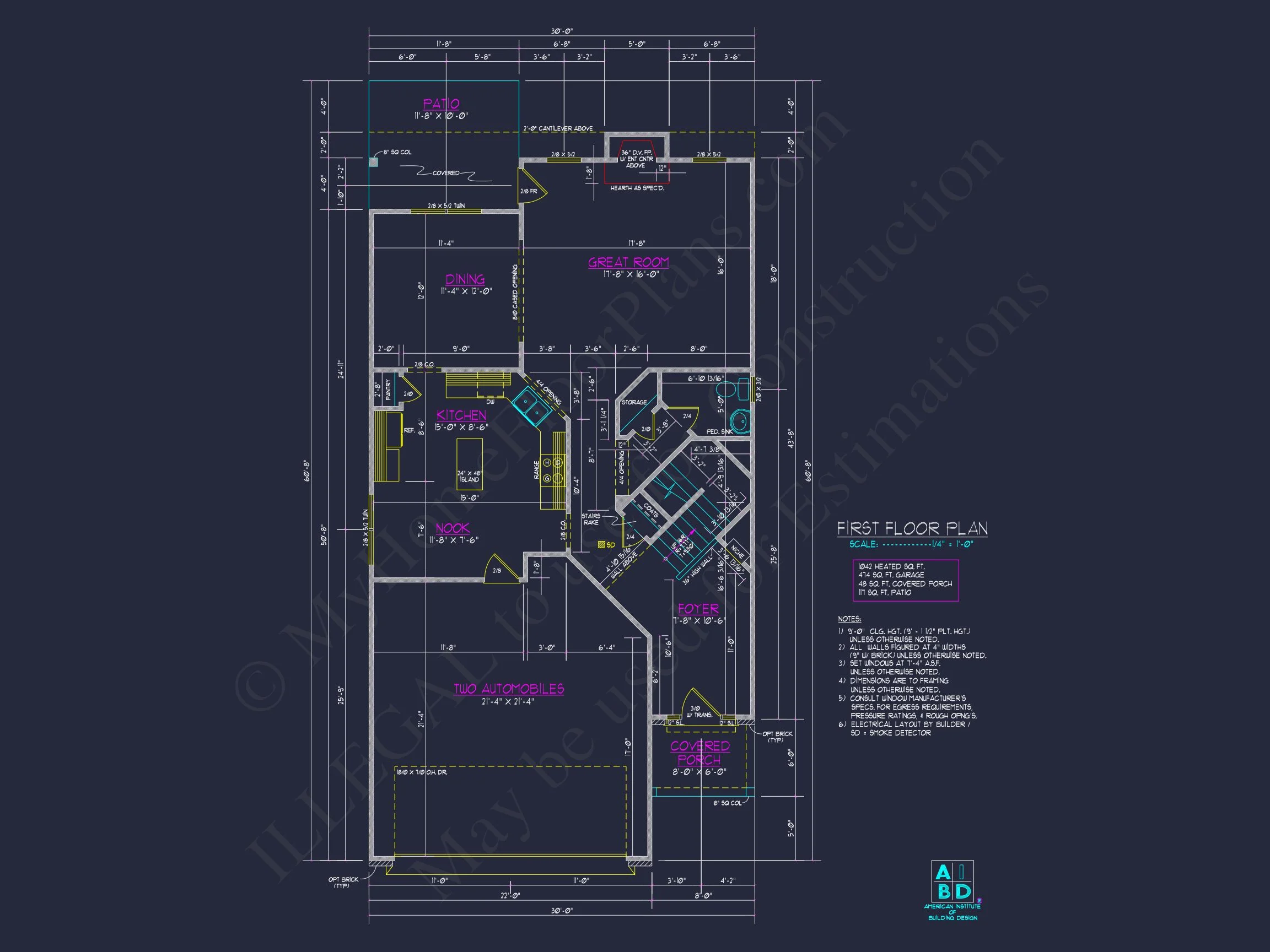 Elegant house Plan with 2 Floors and CAD Blueprint Designs