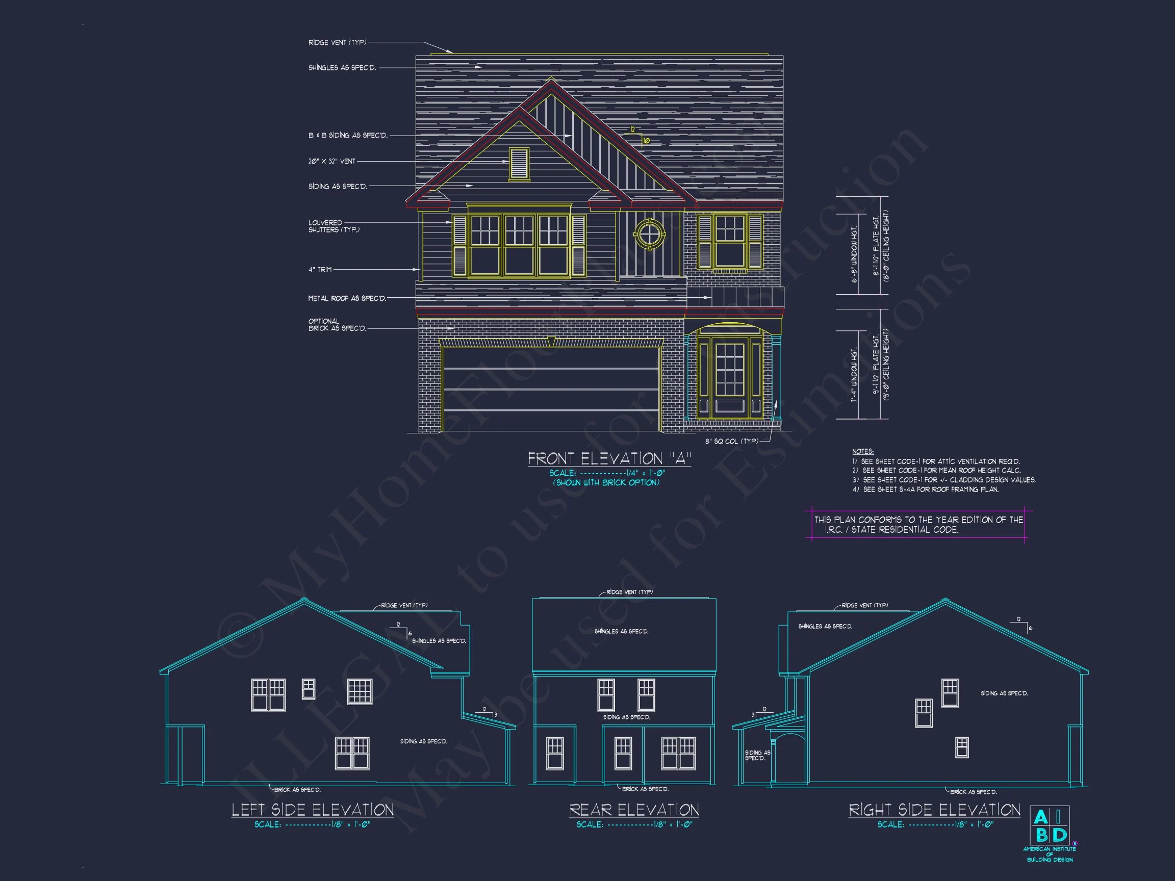 Elegant house Plan with 2 Floors and CAD Blueprint Designs