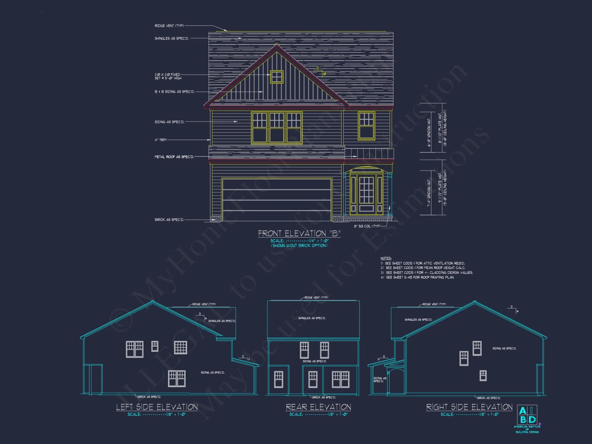 Elegant house Plan with 2 Floors and CAD Blueprint Designs