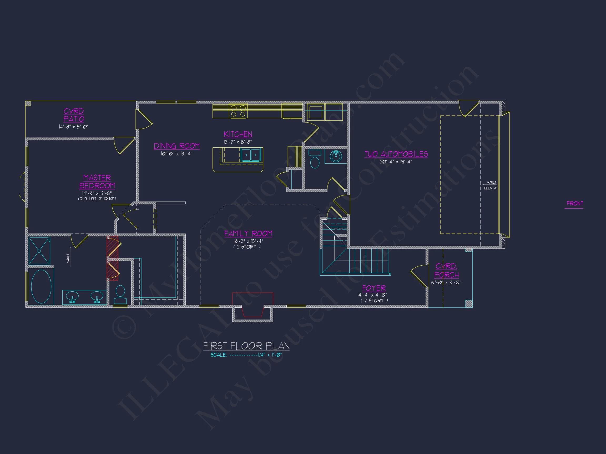 8-1148 HOUSE PLAN - Traditional Home Plan - 3-Bed, 2.5-Bath, 2,100 SF 10 Traditional house Plan with 3 Bedrooms, CAD & Floor Designs