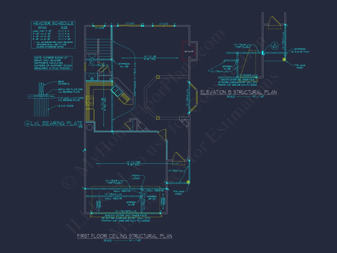 Beautiful 2-Story house Plan with CAD Blueprints and Designs