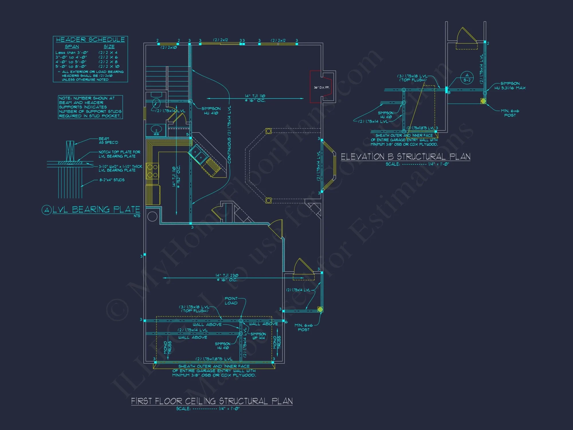 Beautiful 2-Story house Plan with CAD Blueprints and Designs