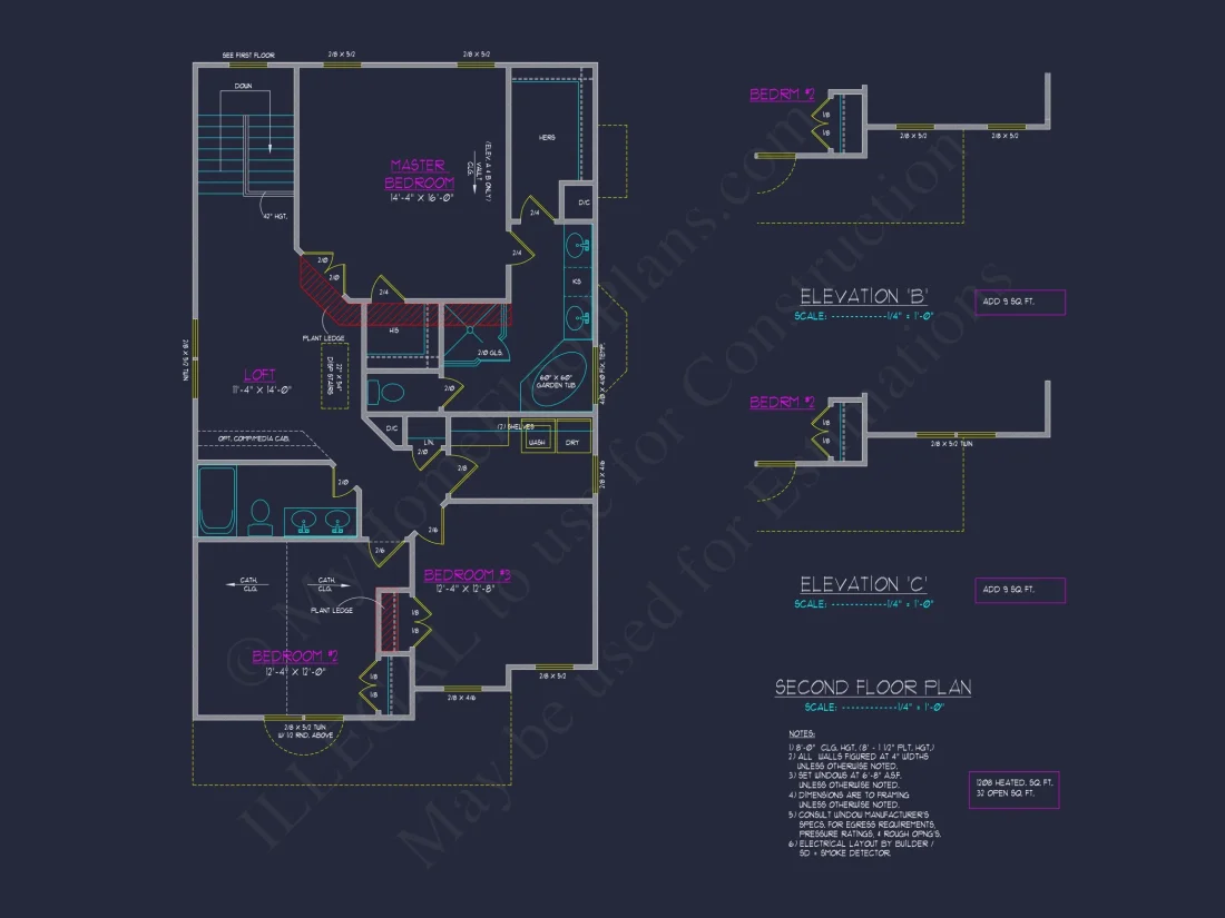 Beautiful 2-Story house Plan with CAD Blueprints and Designs