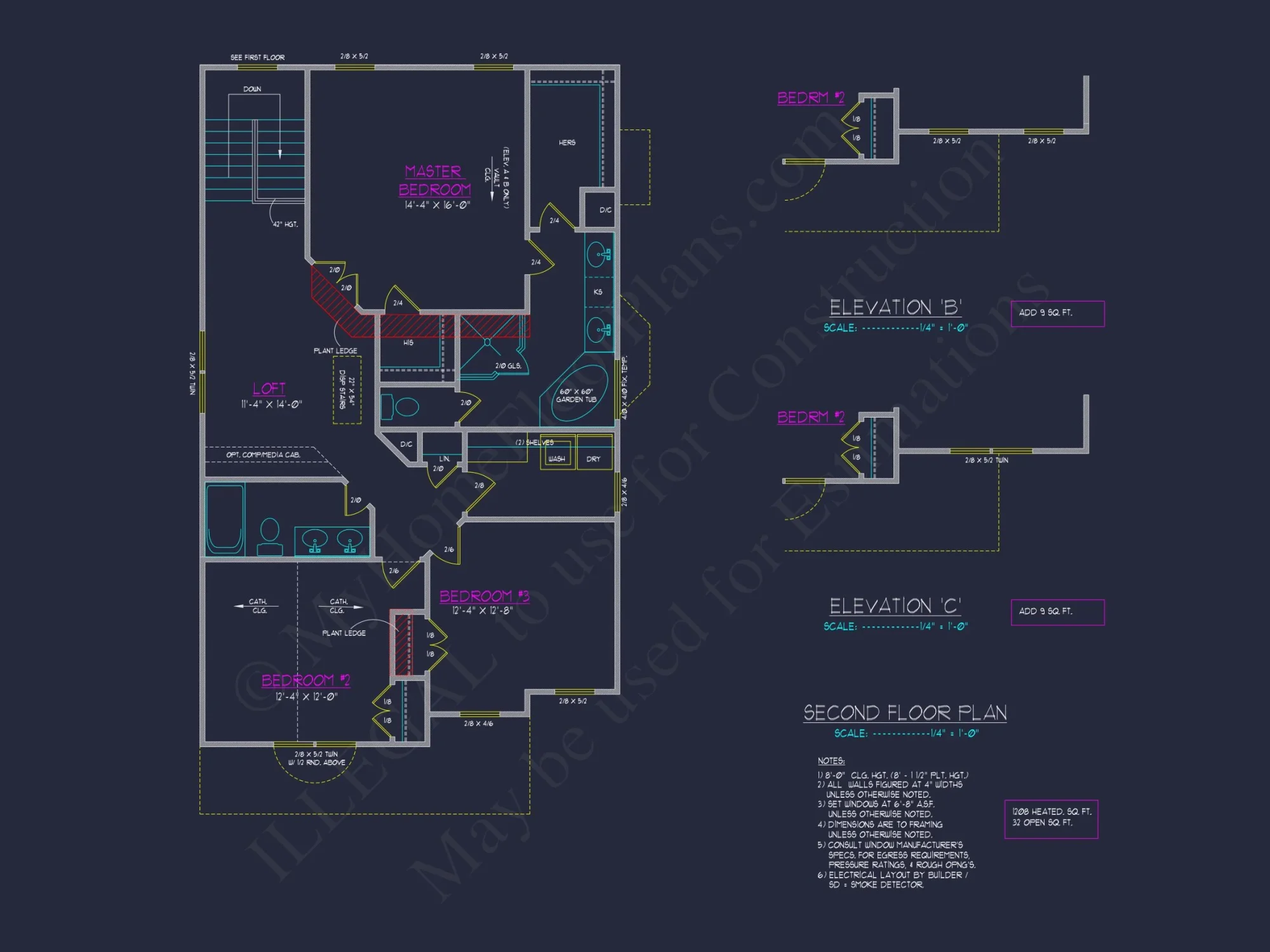 Beautiful 2-Story house Plan with CAD Blueprints and Designs