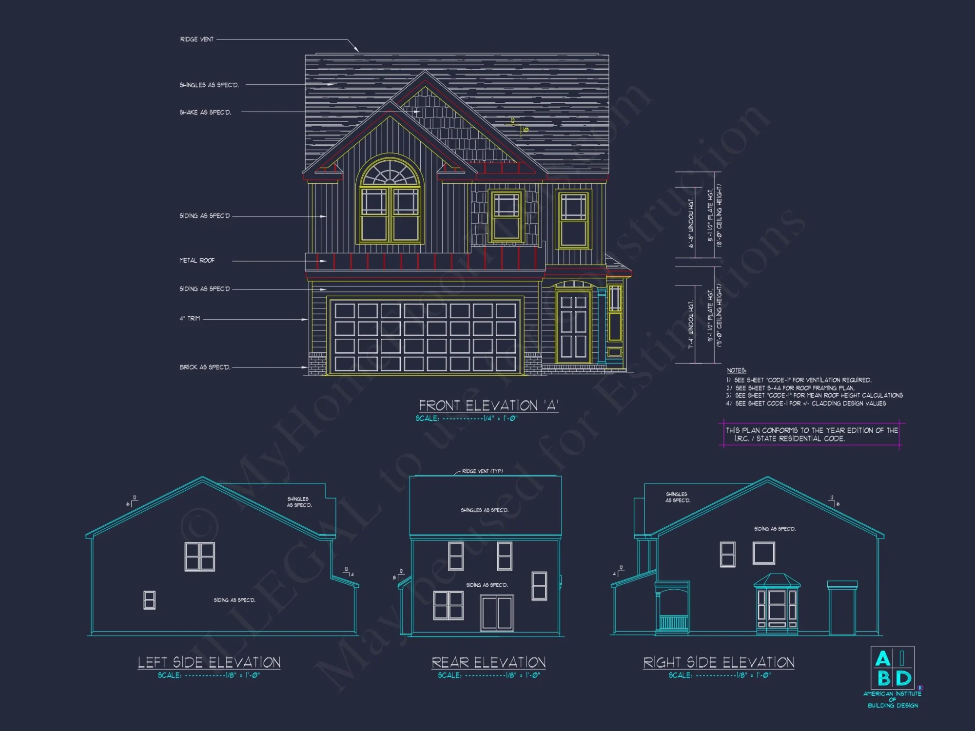 Beautiful 2-Story house Plan with CAD Blueprints and Designs