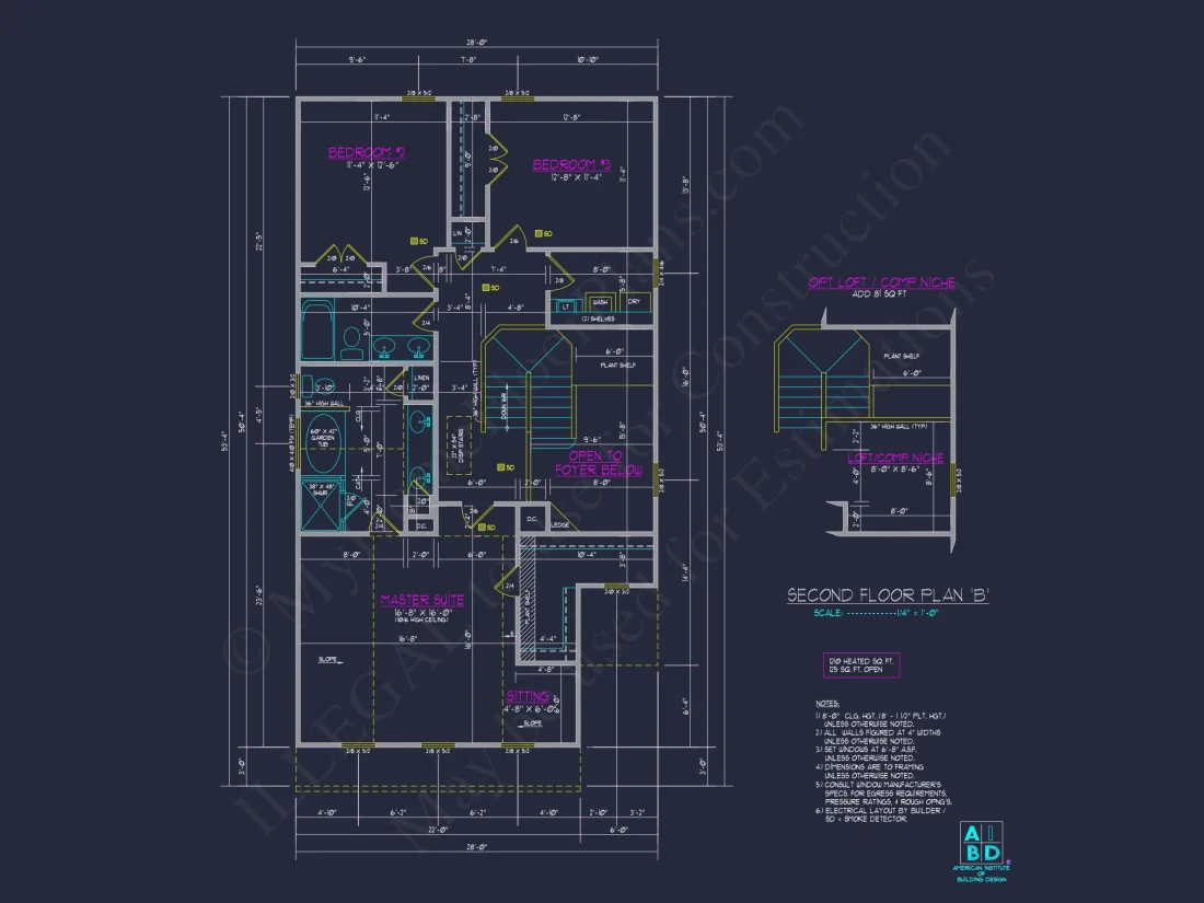 Craftsman house Plan with Detailed Blueprint and CAD Designs