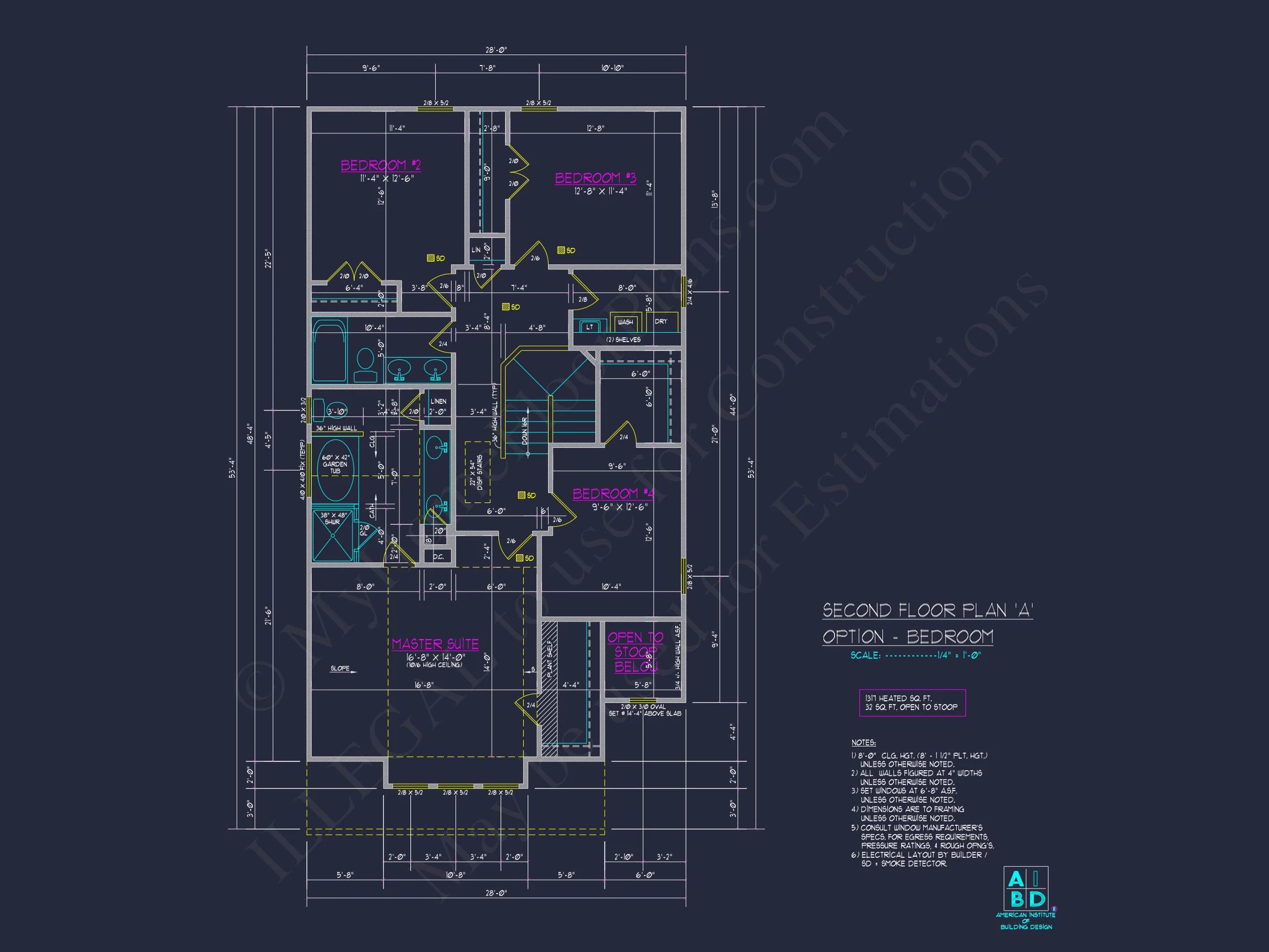 Craftsman house Plan with Detailed Blueprint and CAD Designs